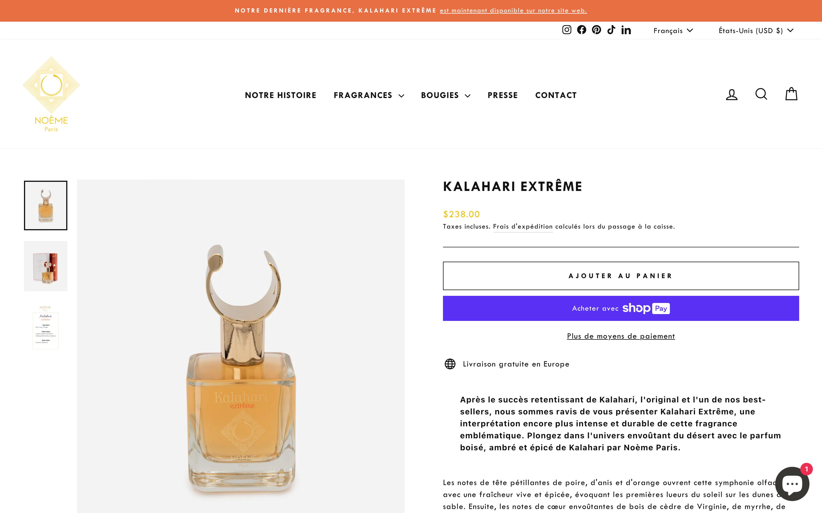 Noeme Paris | France | Fragrance   screenshot 4