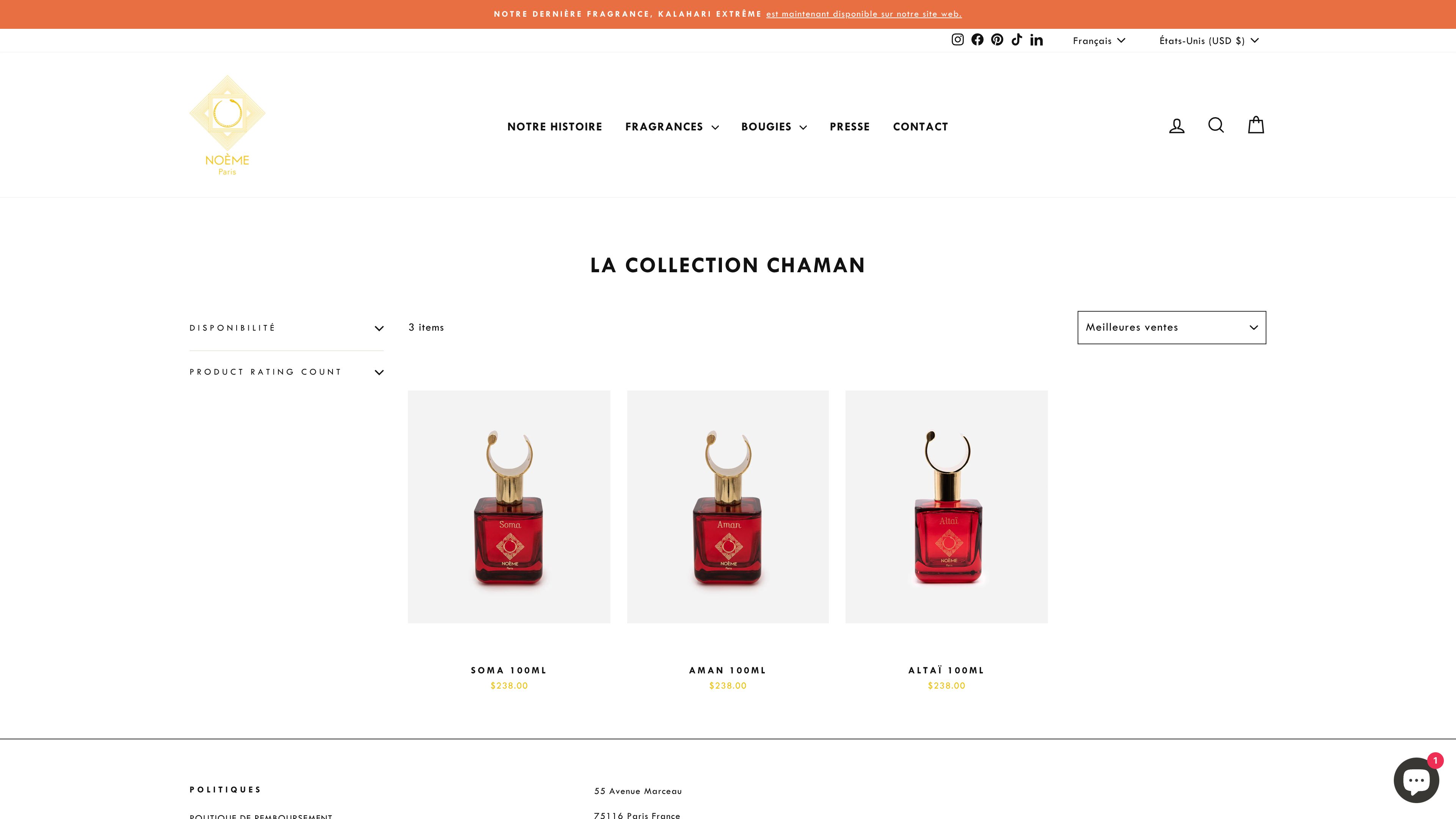 Noeme Paris | France | Fragrance   screenshot 5