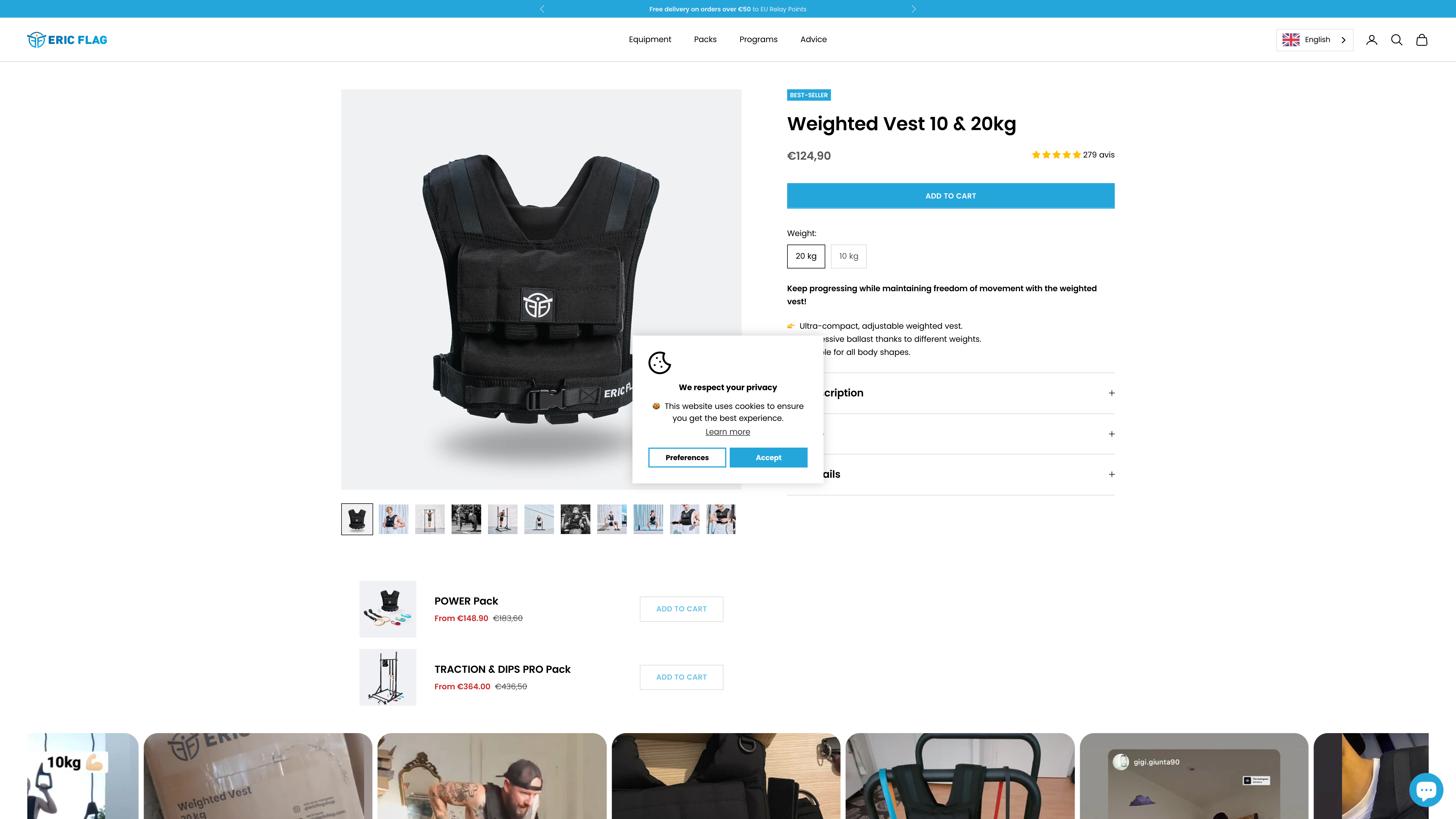 Eric Flag Store development screenshot 4