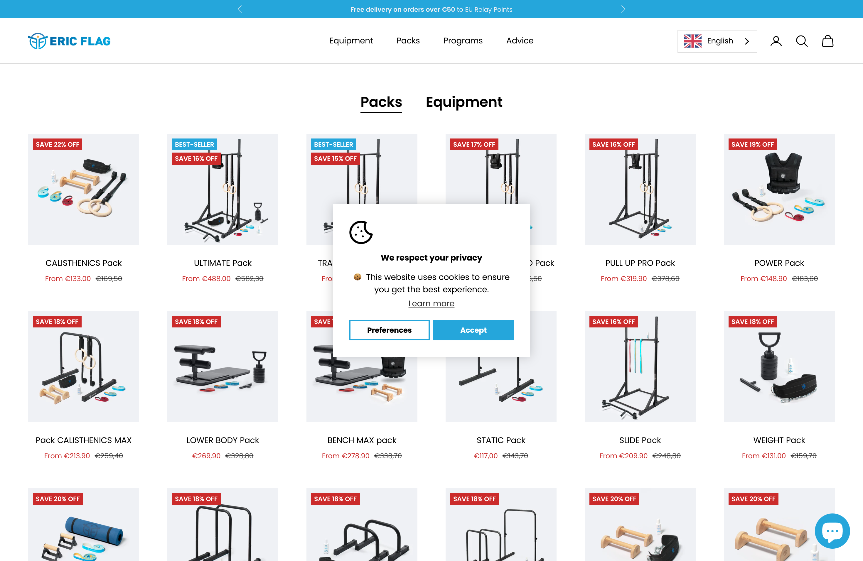 Eric Flag Store development screenshot 2