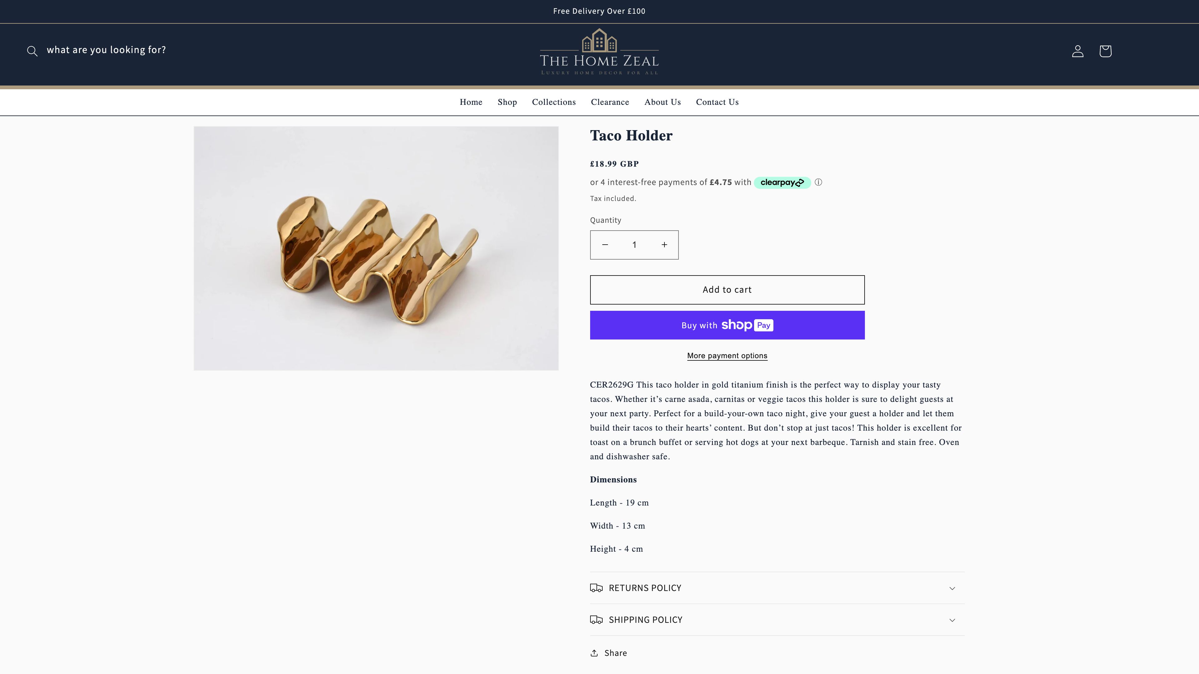 Single Product page Shopify Store  screenshot 4