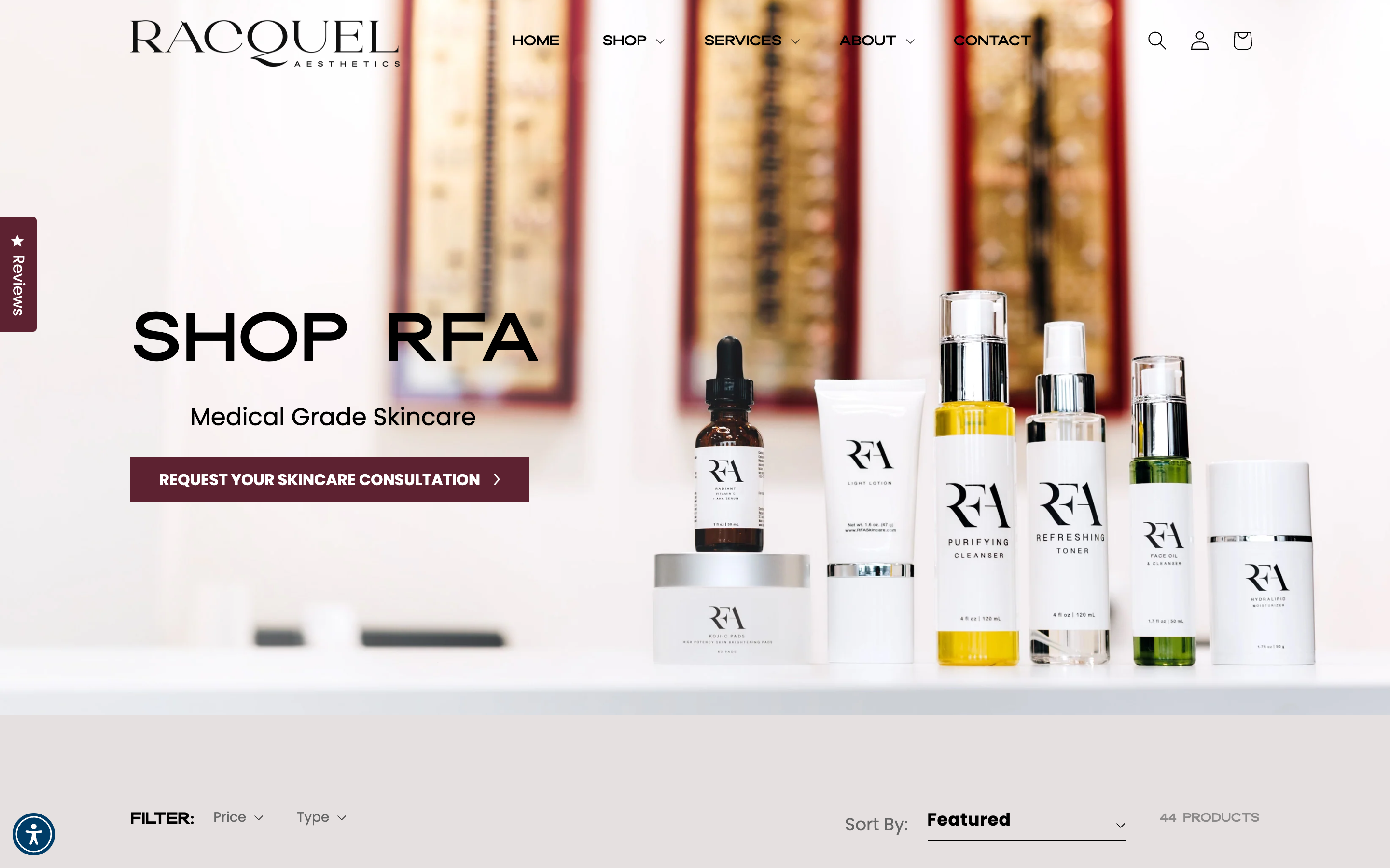 Racquel Frisella Aesthetics - Beauty Products & Services Shop screenshot 2
