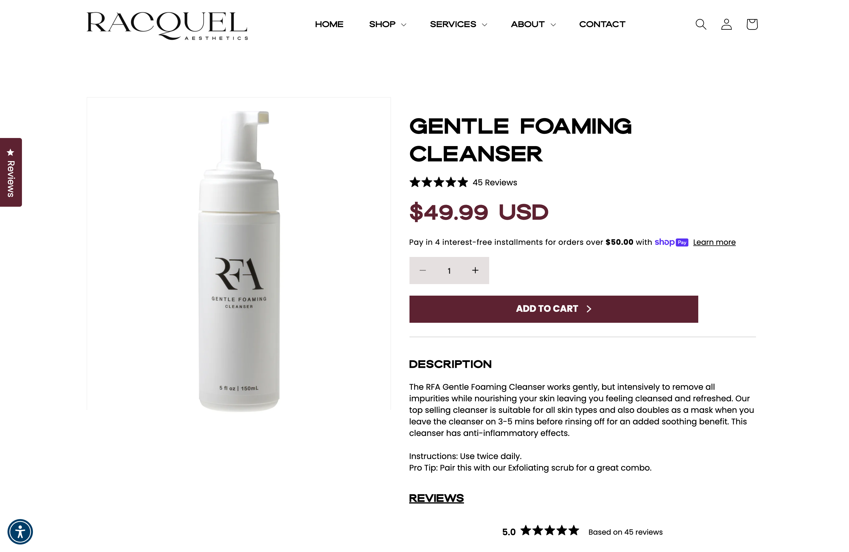 Racquel Frisella Aesthetics - Beauty Products & Services Shop screenshot 4