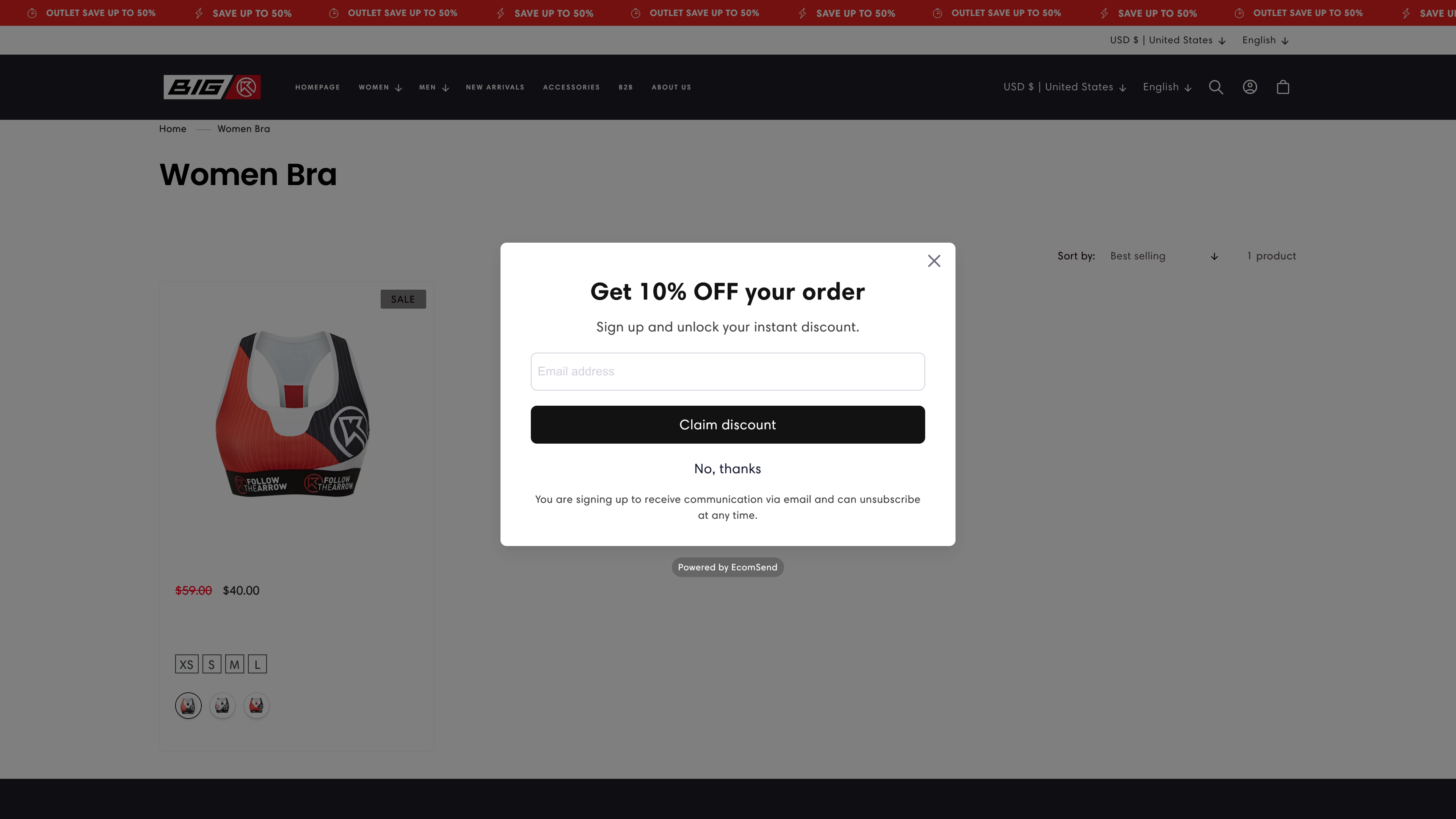 Variant-Integrated Shopify Homepage screenshot 4