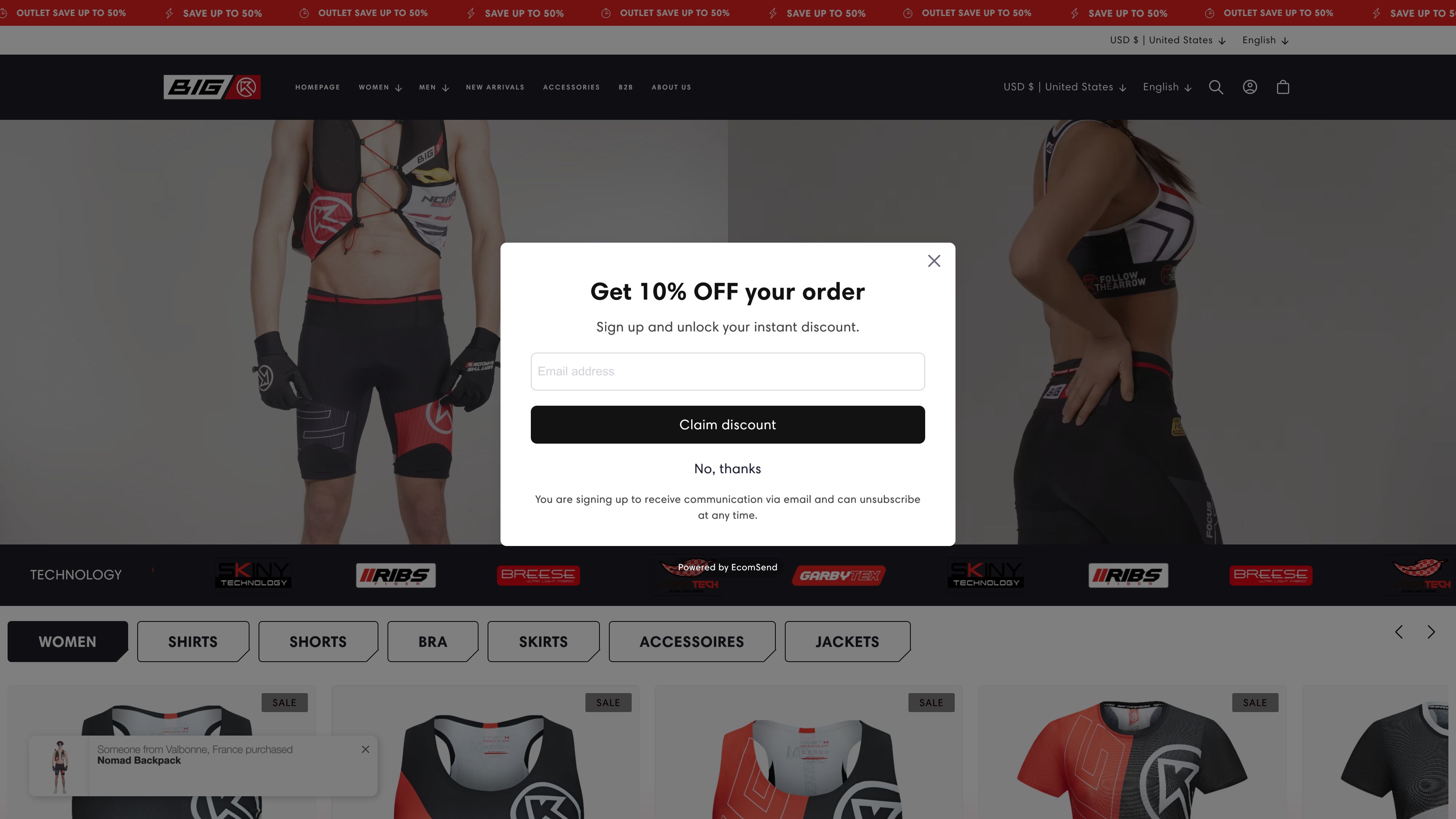 Variant-Integrated Shopify Homepage screenshot 6