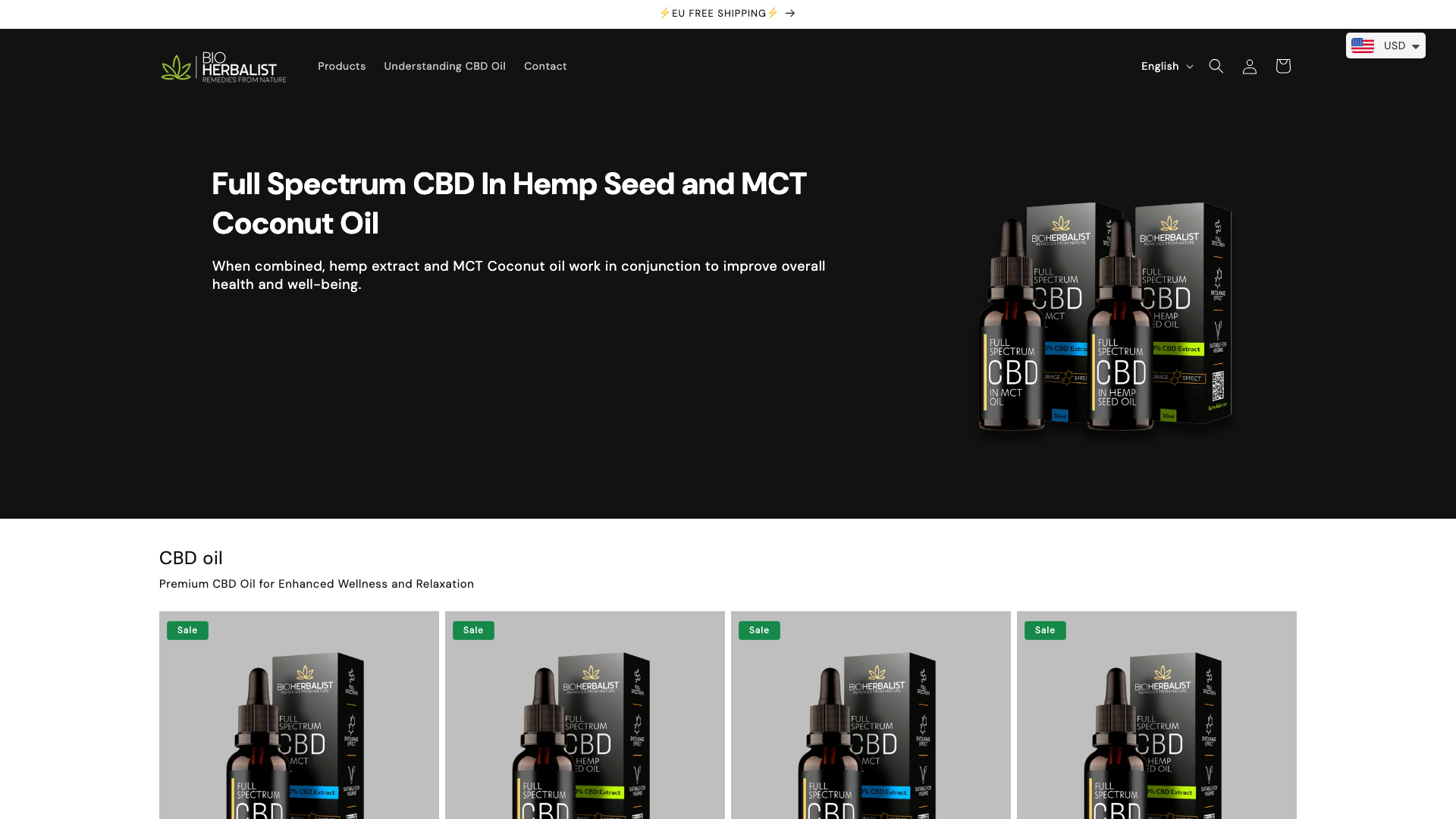 Bio Herbalist - Full Spectrum CBD In Hemp Seed