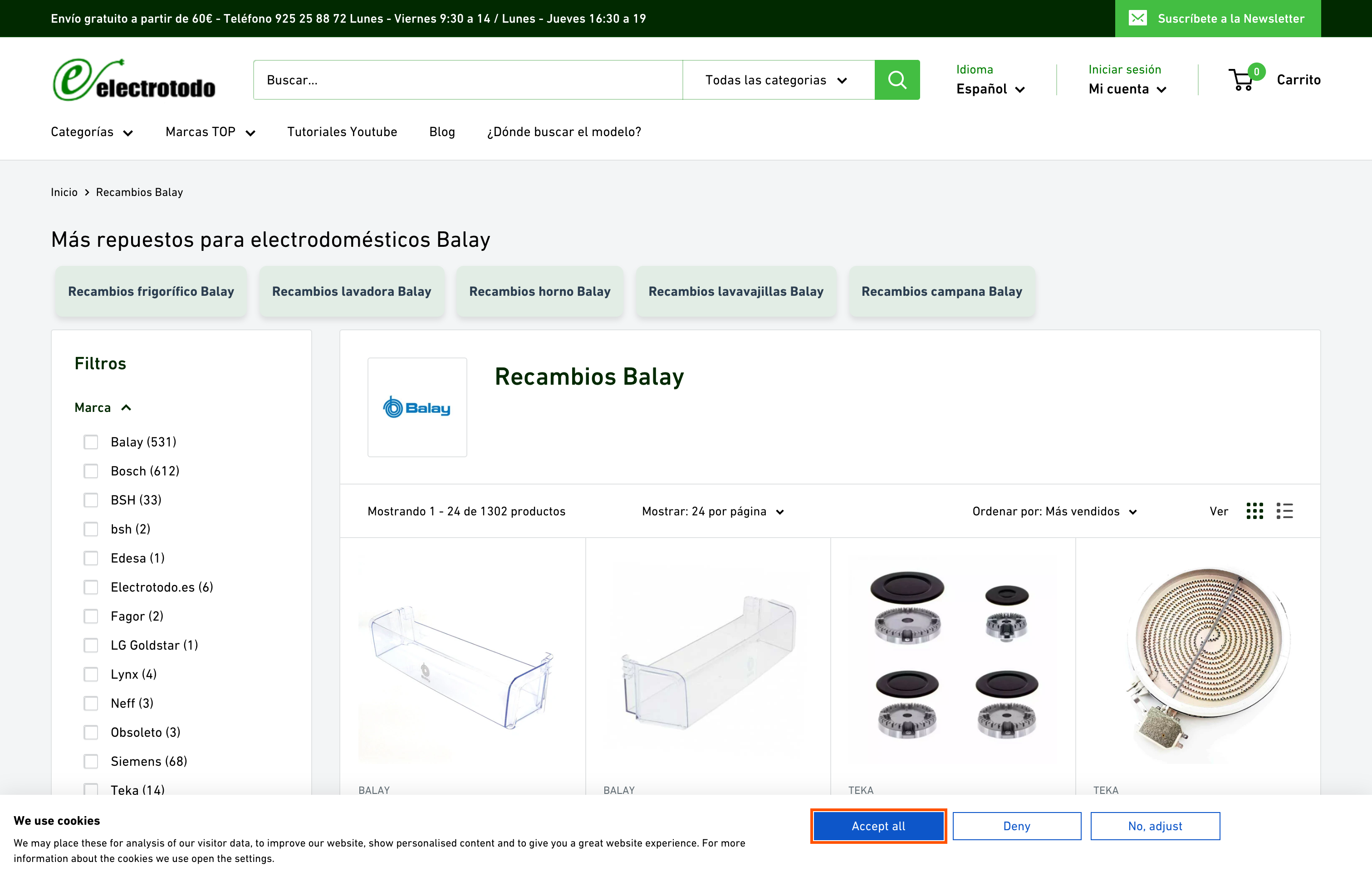 Electrotodo.es screenshot