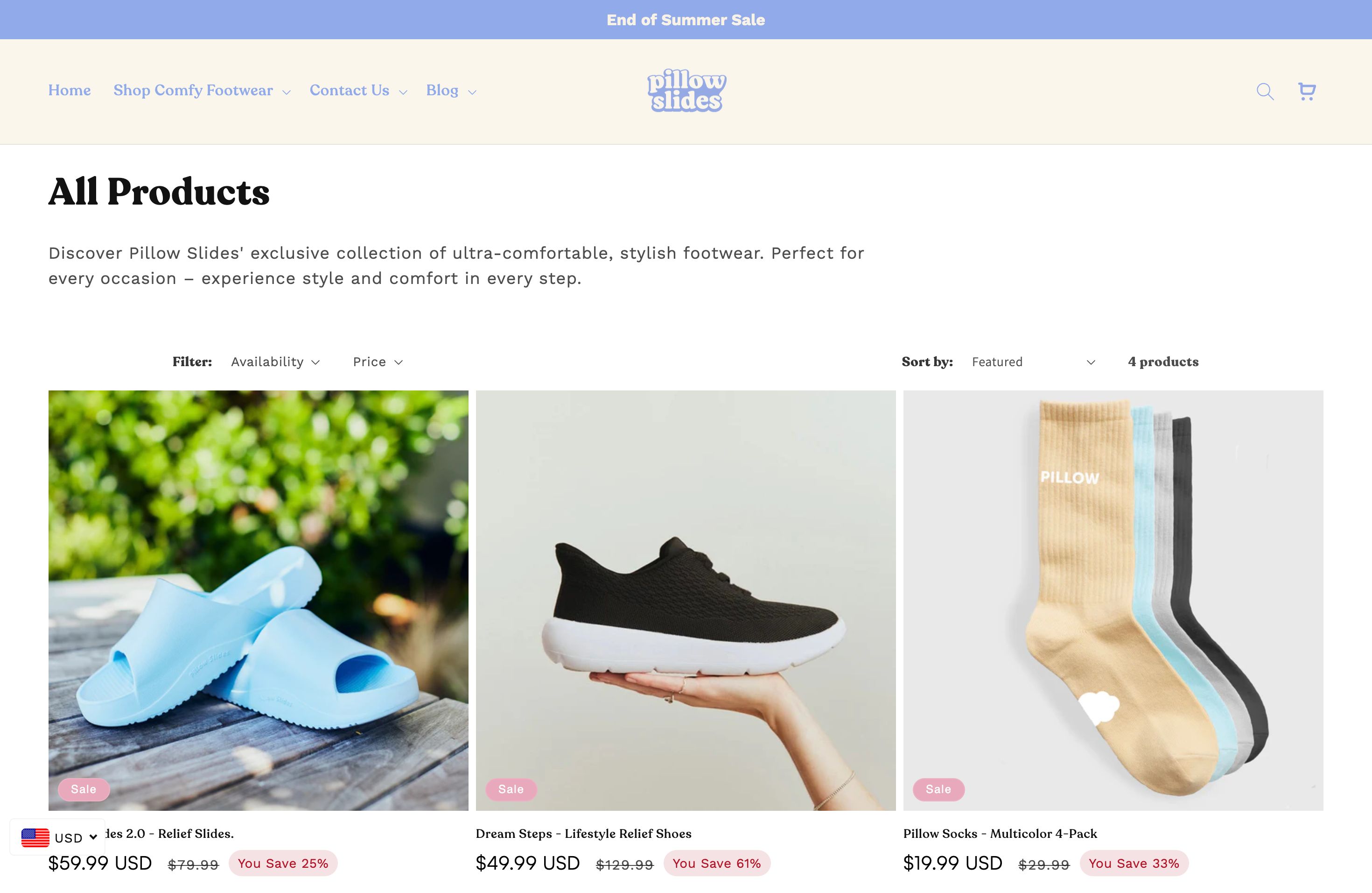 Shopify Store Design for Pillow slides product screenshot 5