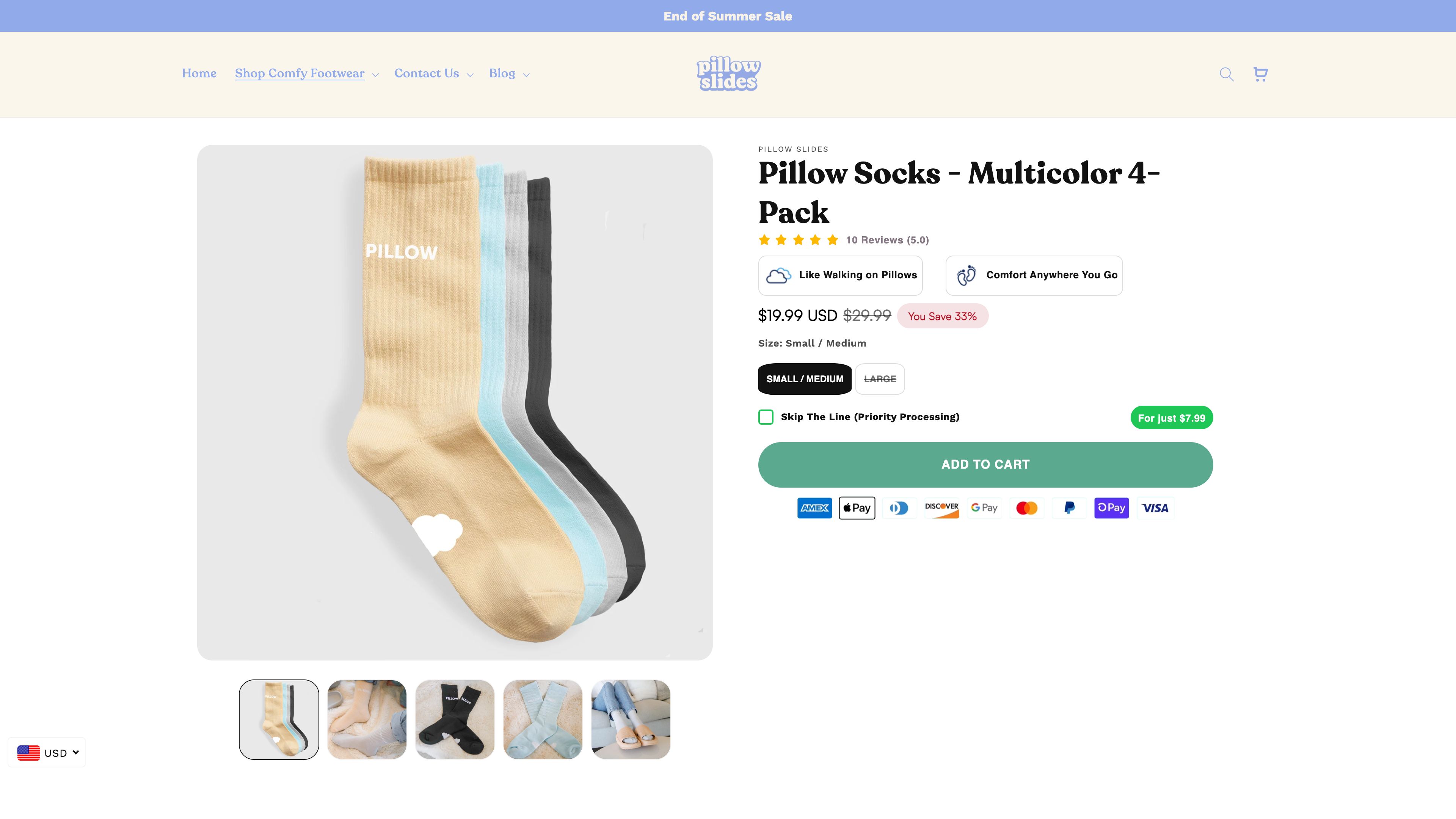 Shopify Store Design for Pillow slides product screenshot 2