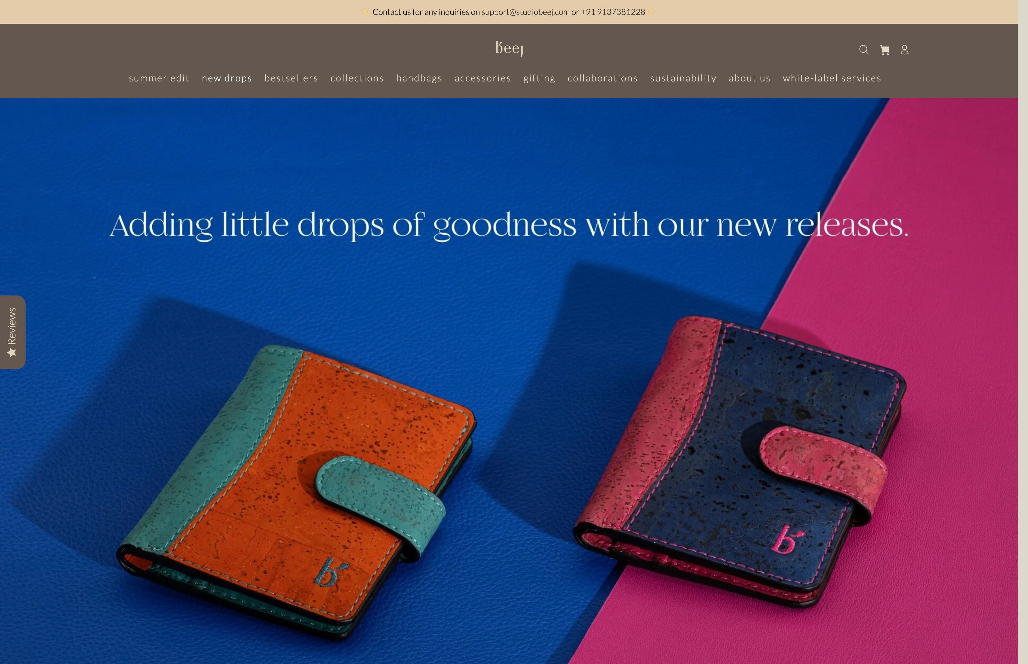 "Eco Chic: Studio Beej's Shopify" screenshot 3