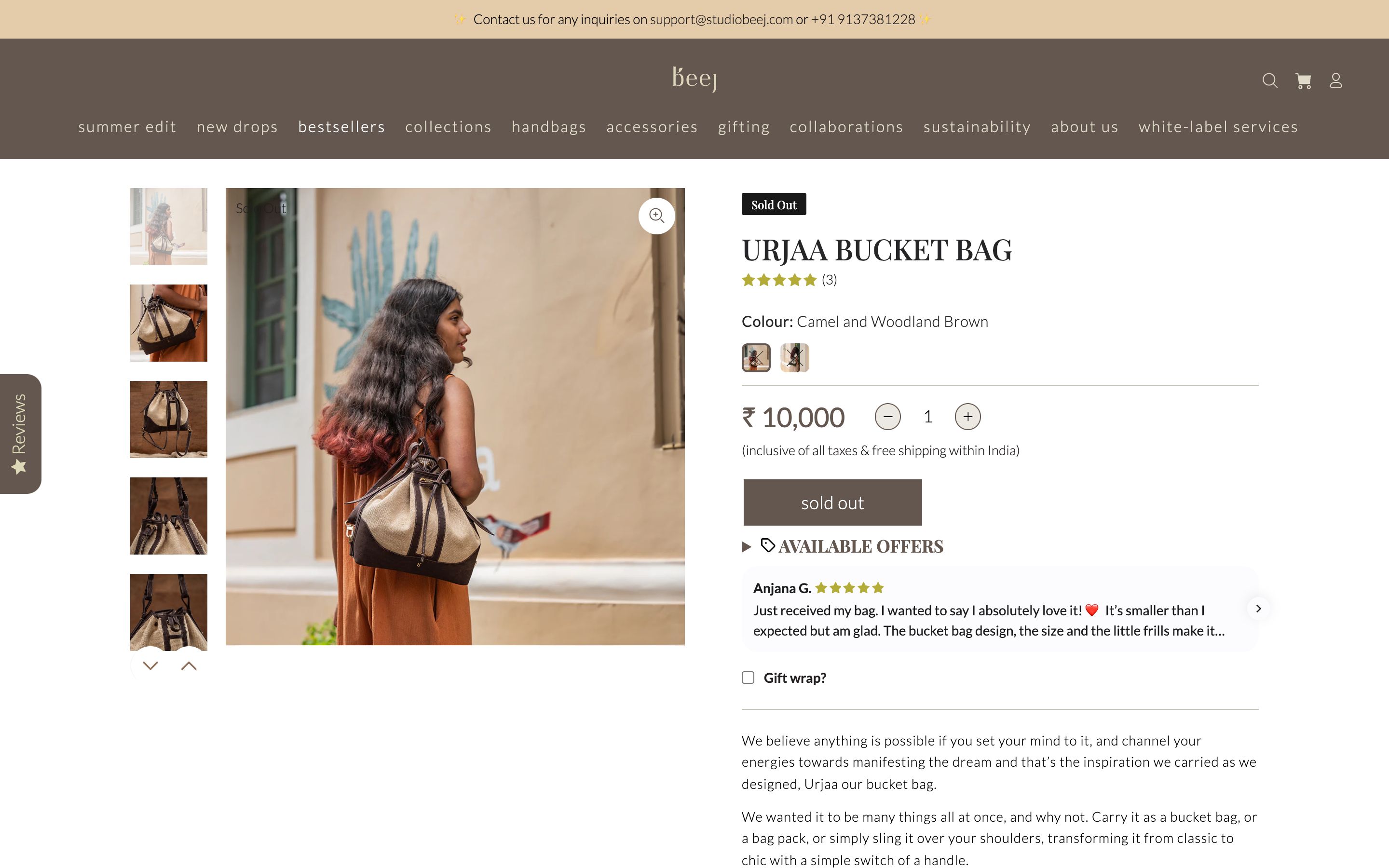 "Eco Chic: Studio Beej's Shopify" screenshot 4