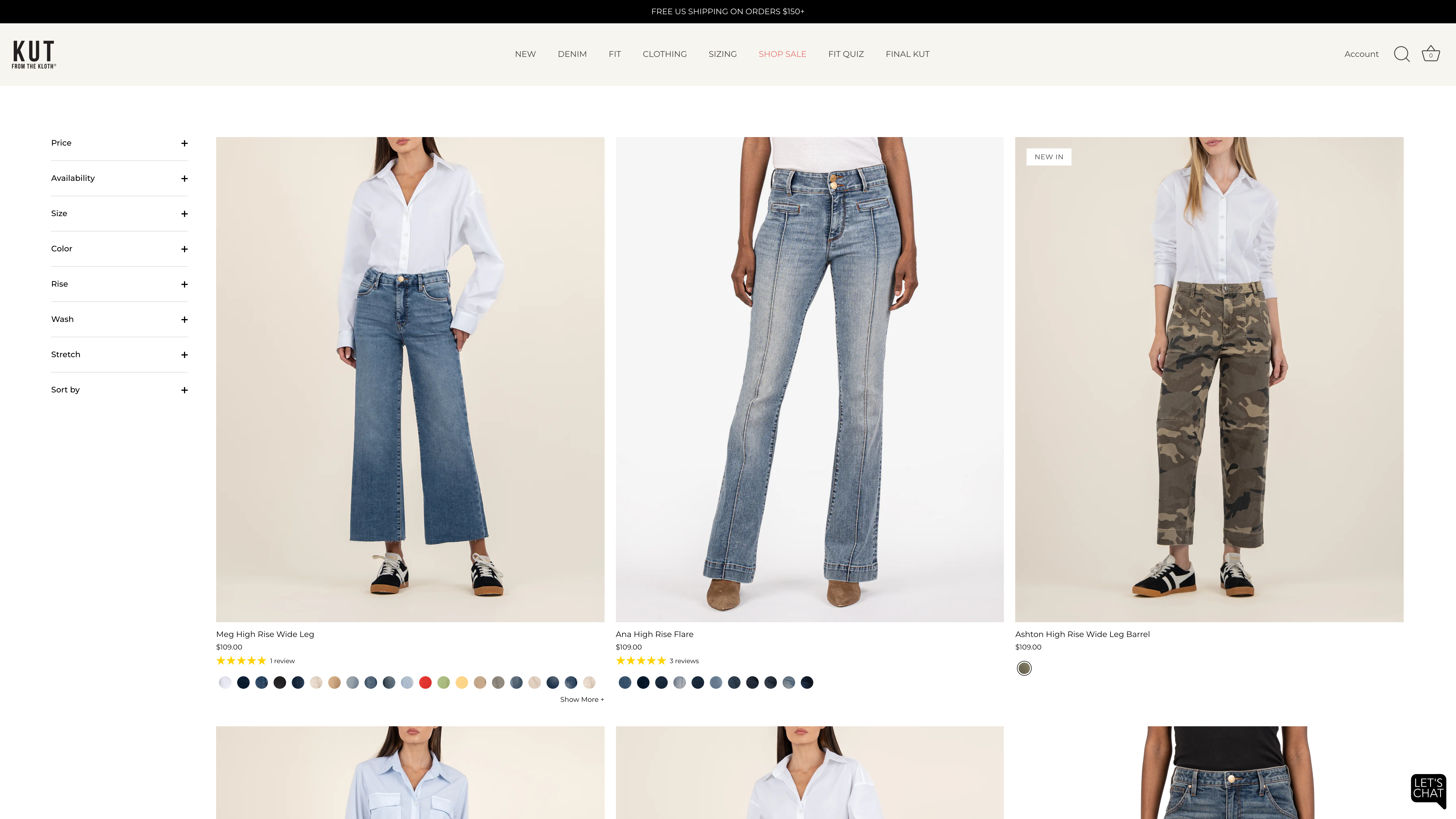 The women's denim and lifestyle brand  screenshot 2
