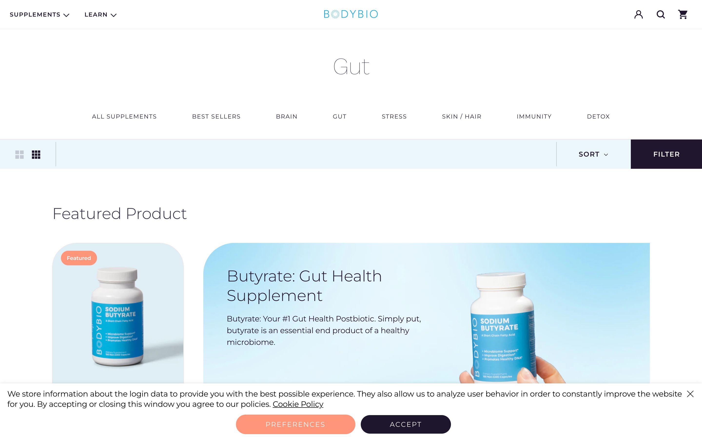 BodyBio Shopify Plus Website screenshot 3
