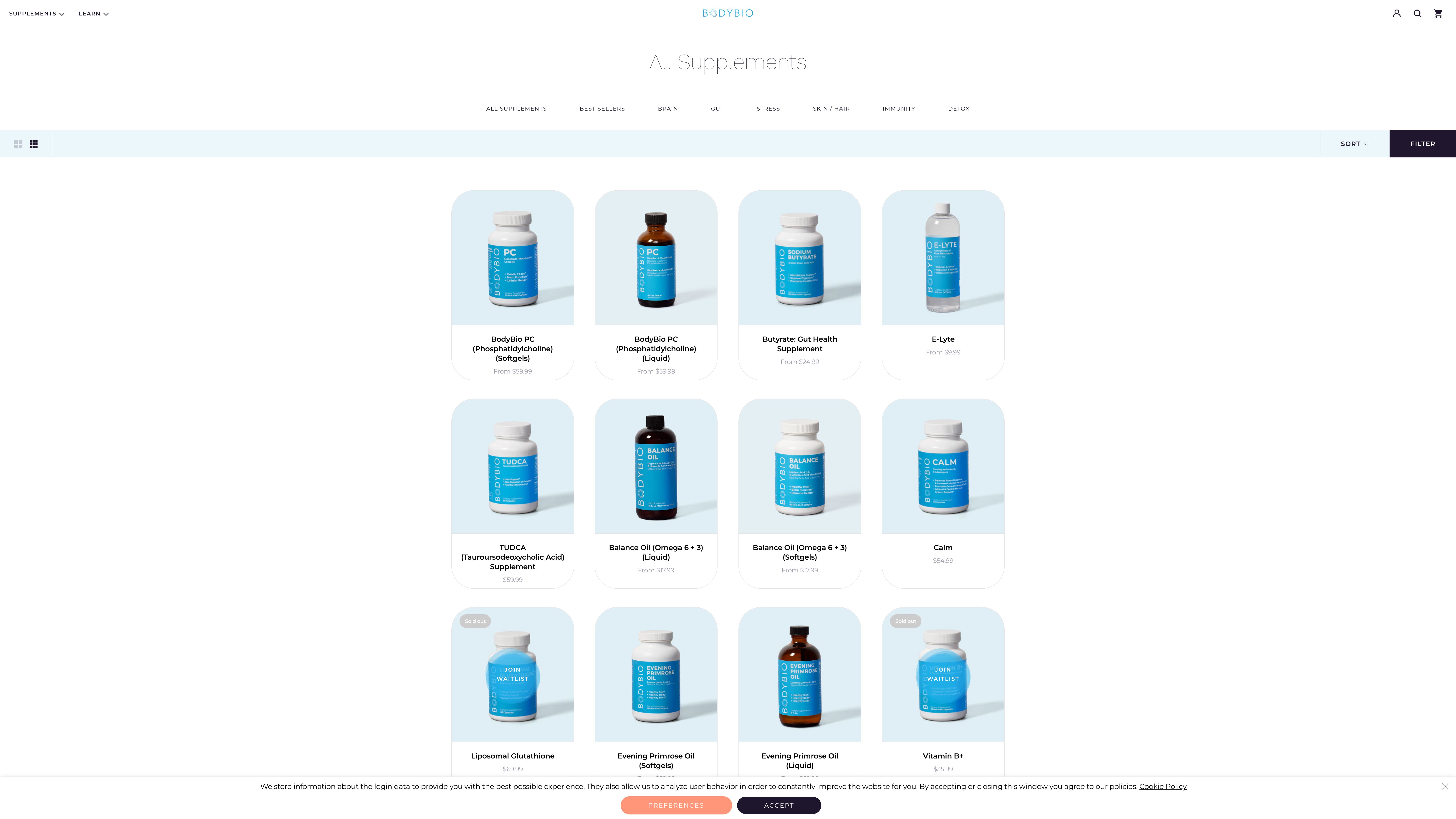 BodyBio Shopify Plus Website screenshot 2