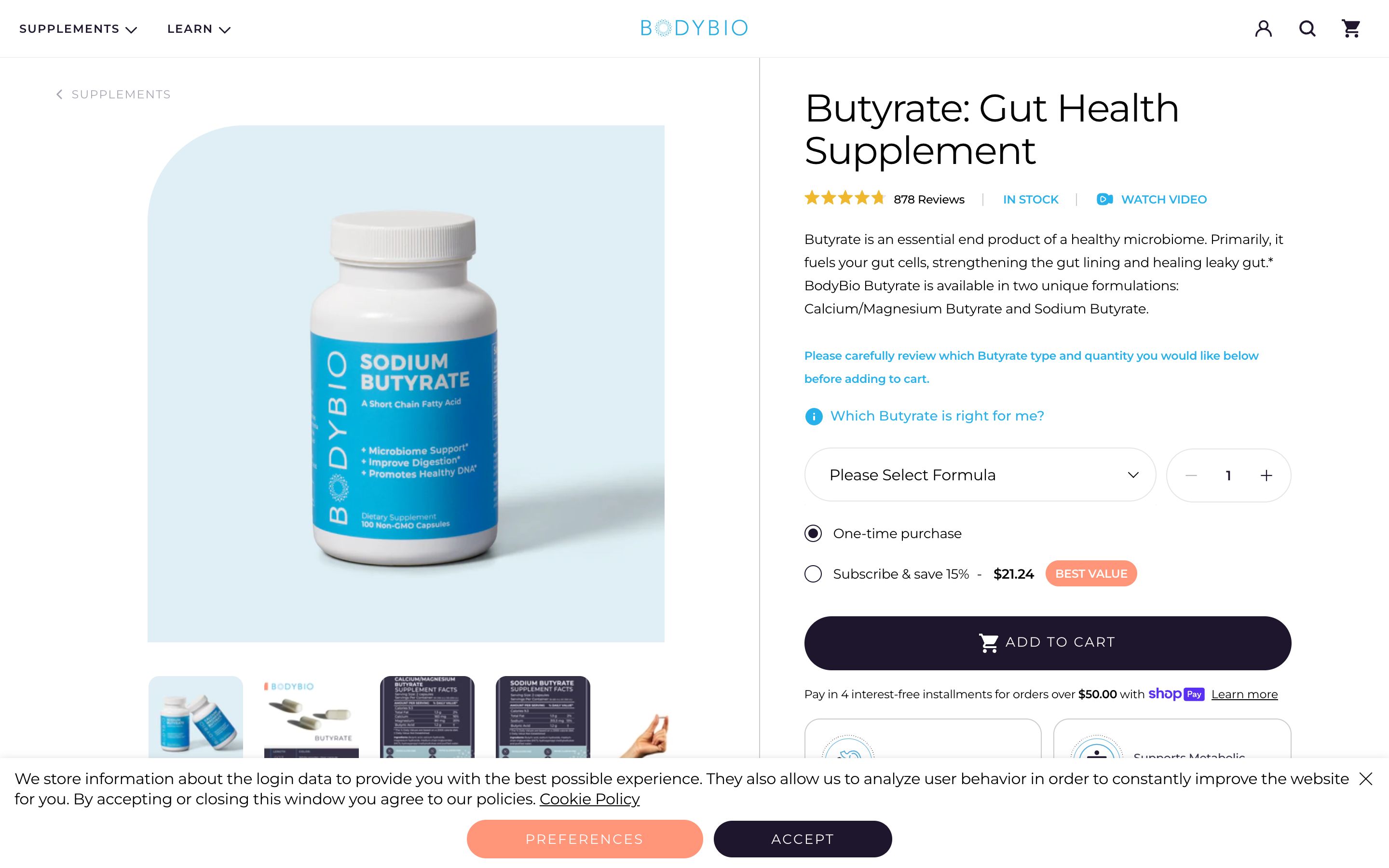 BodyBio Shopify Plus Website screenshot 4