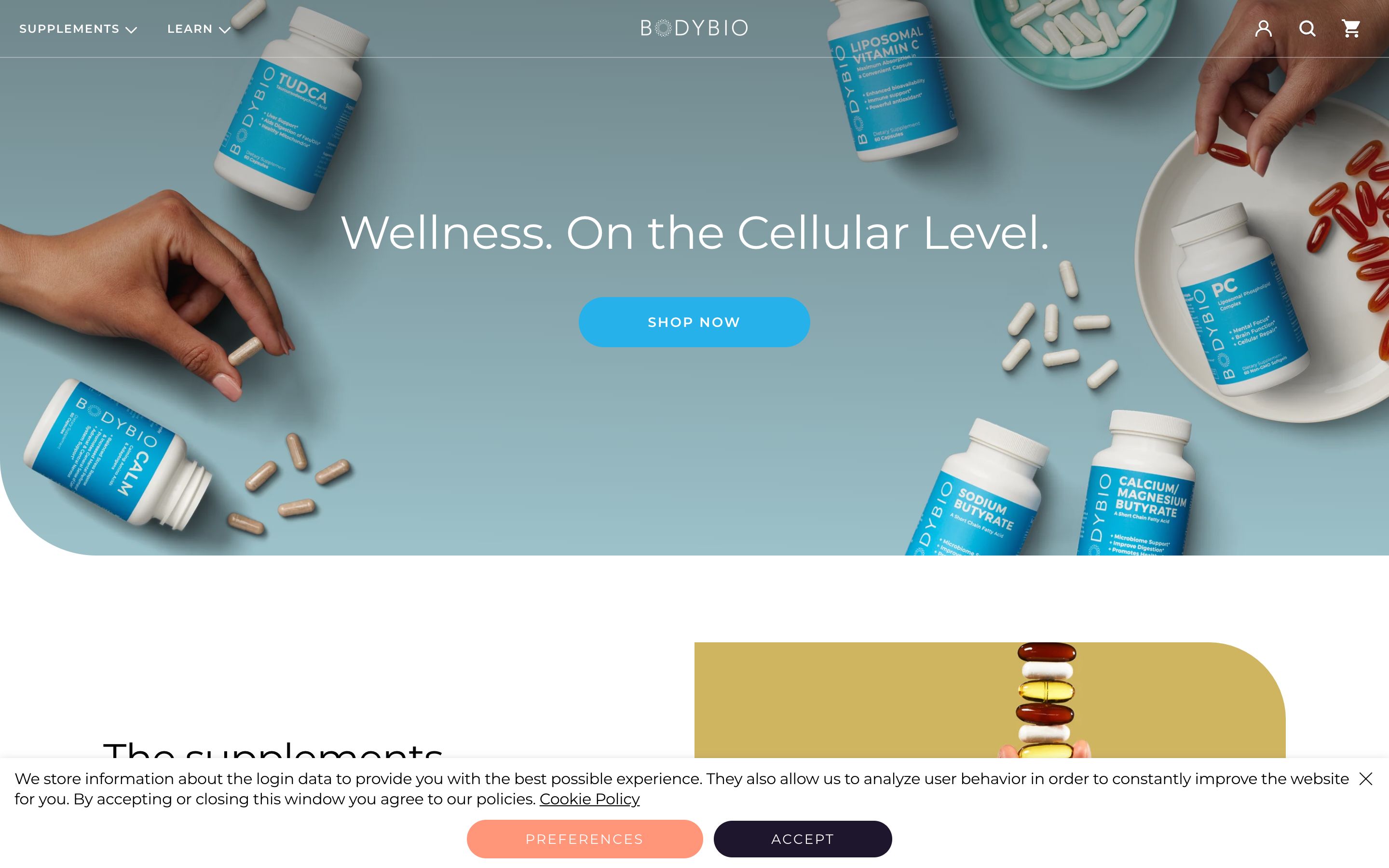 BodyBio Shopify Plus Website screenshot 7