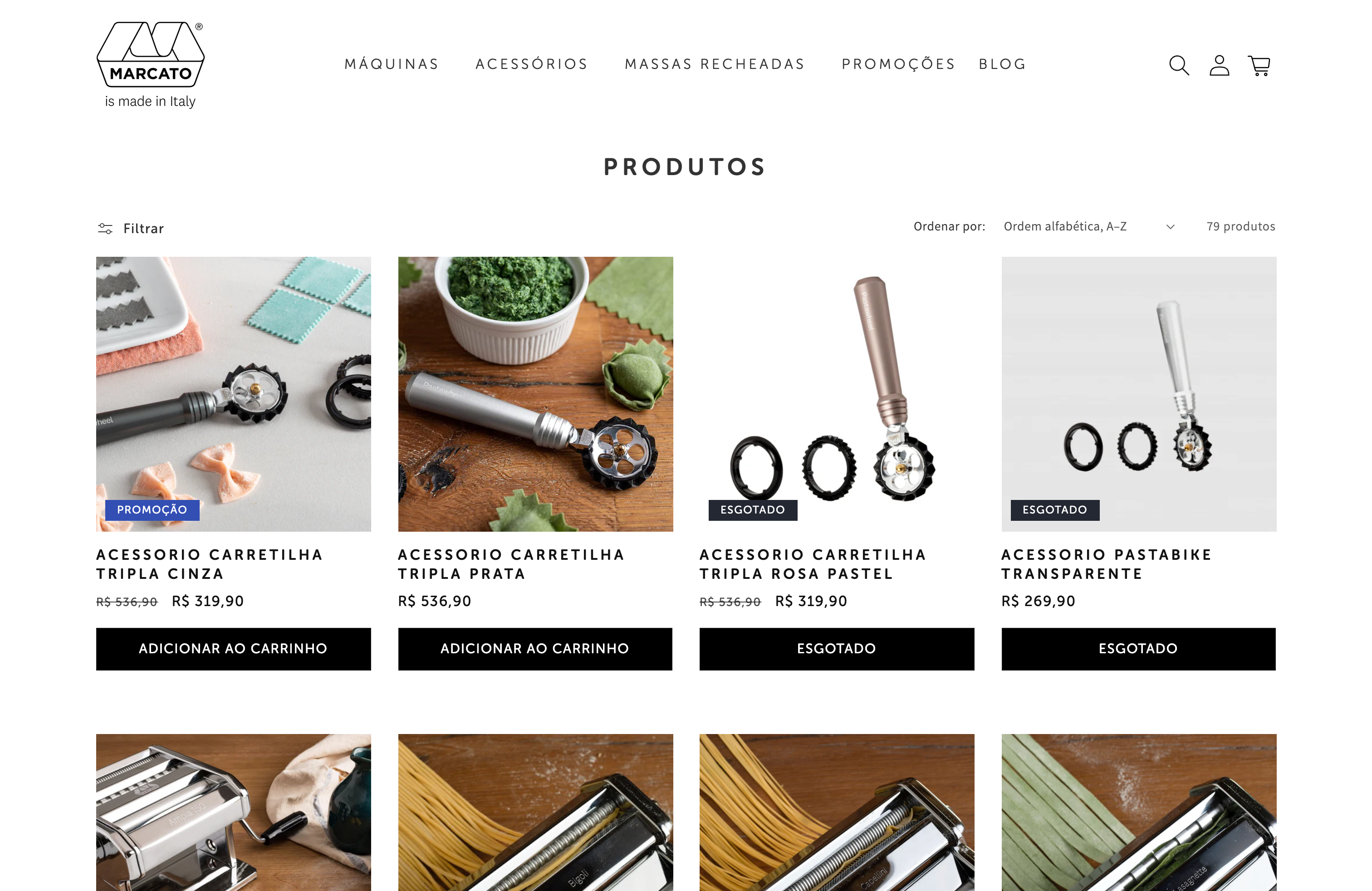 Marcato Shop screenshot