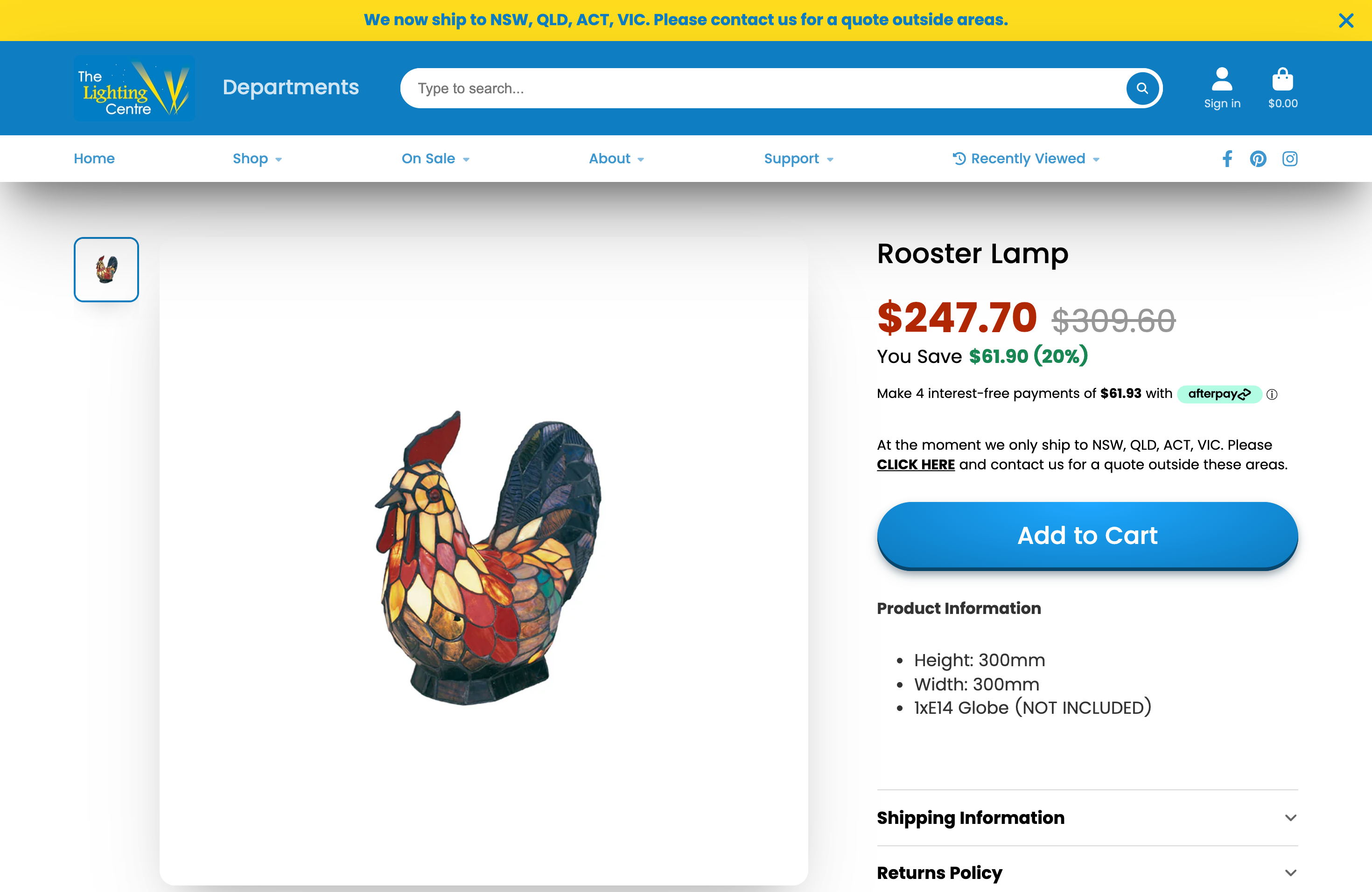 The Lighting Centre | Website Redesign screenshot 5