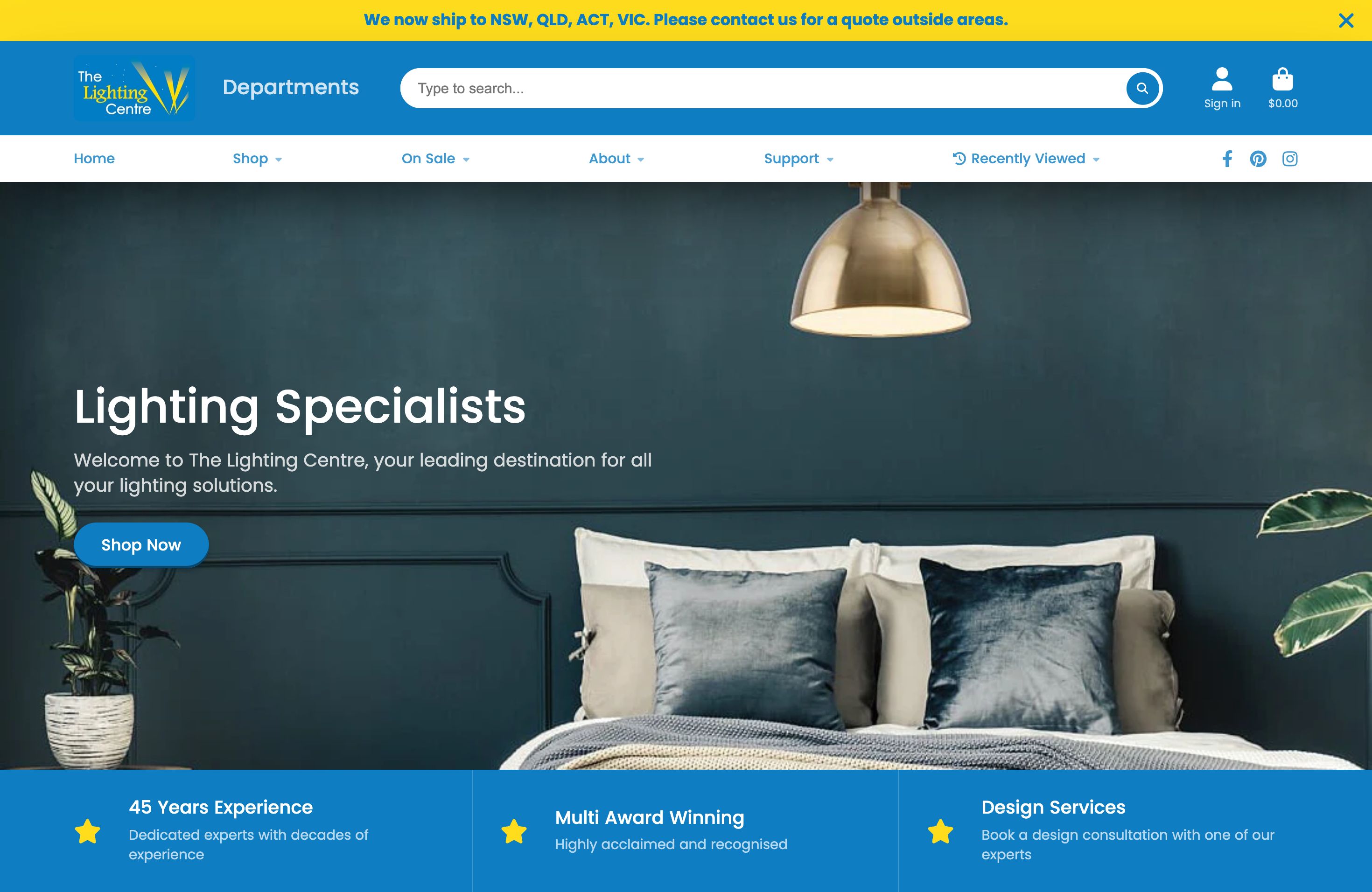 The Lighting Centre | Website Redesign screenshot 7