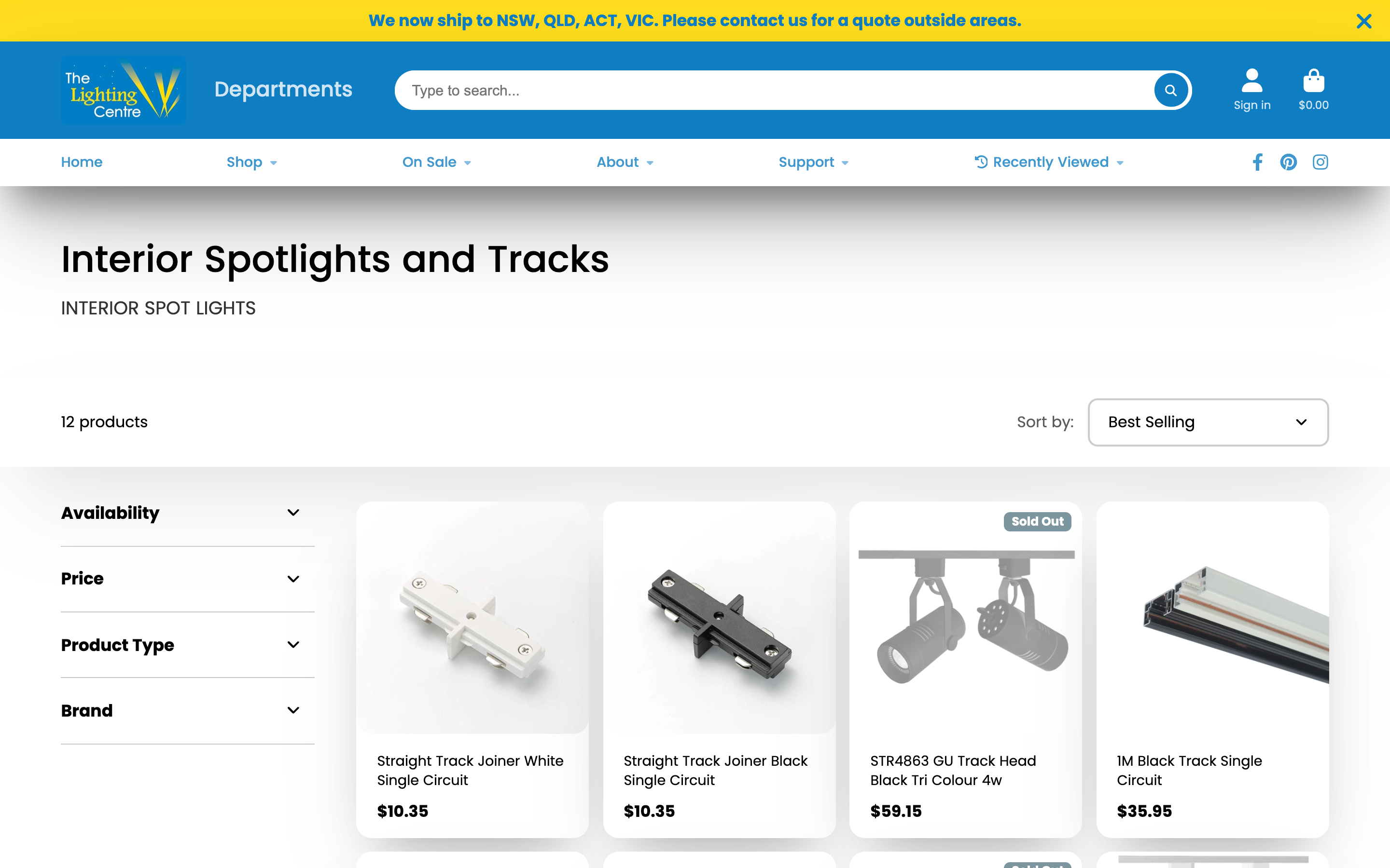The Lighting Centre | Website Redesign screenshot 3