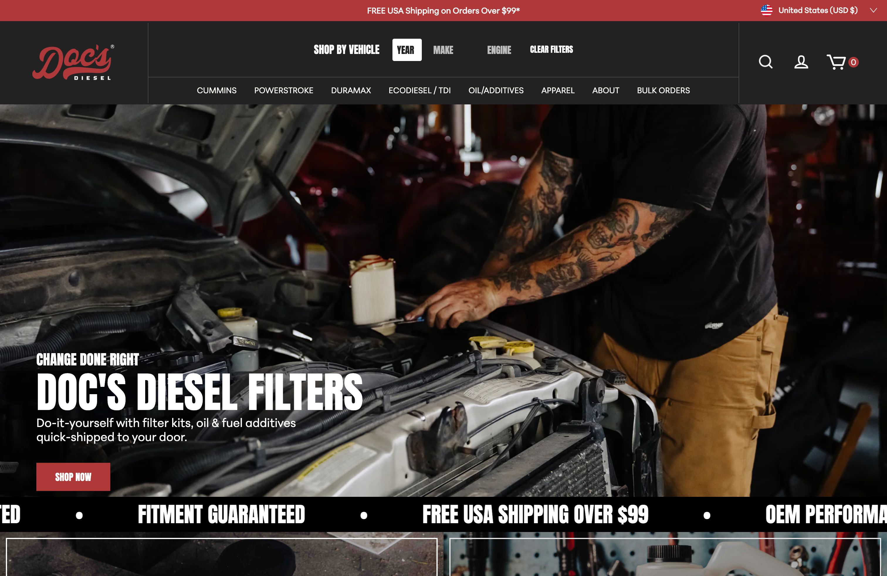 Custom UX/UI, Development + CRO, Search for Diesel Filters  screenshot 6