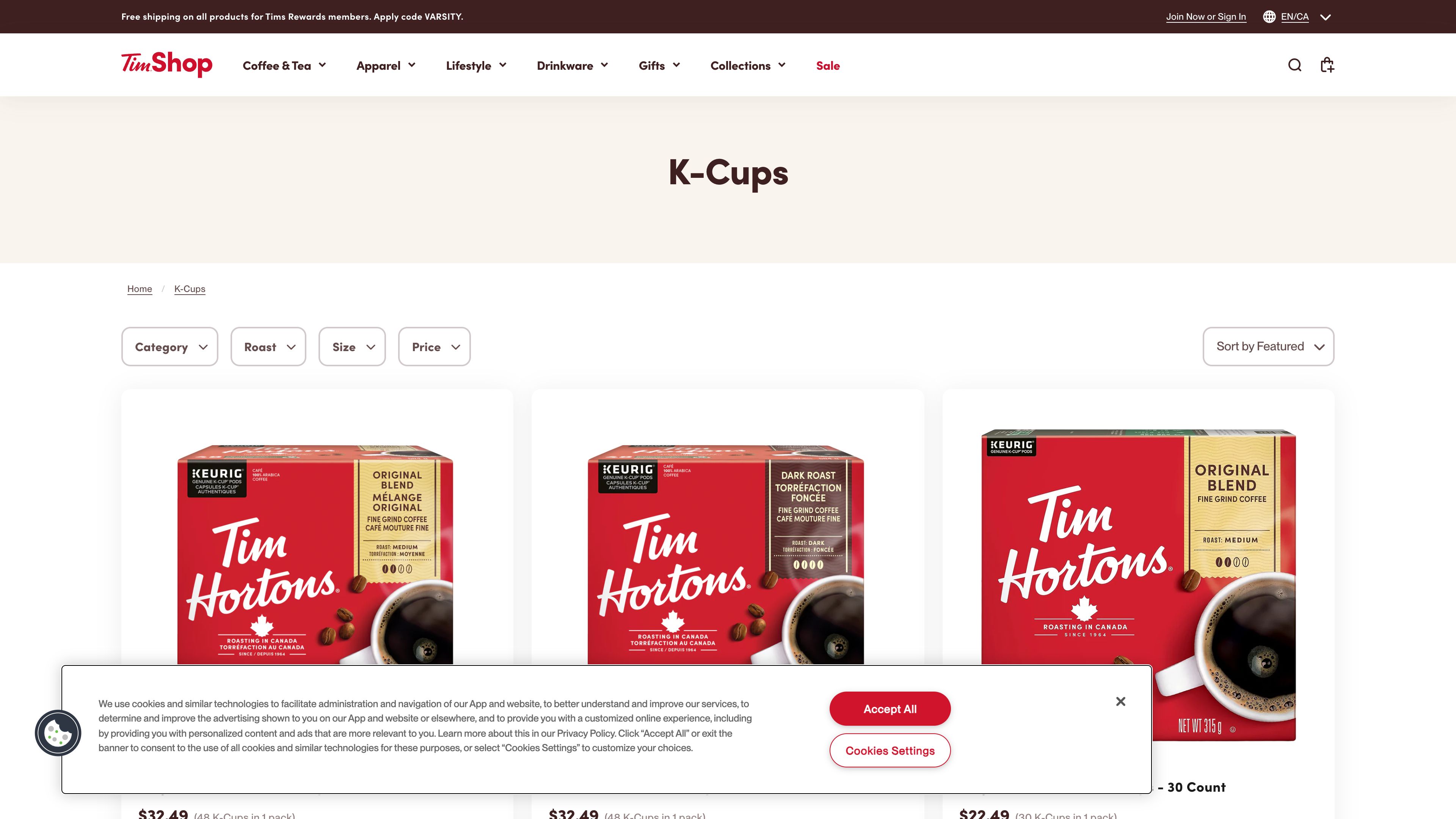 Tim Hortons screenshot 2