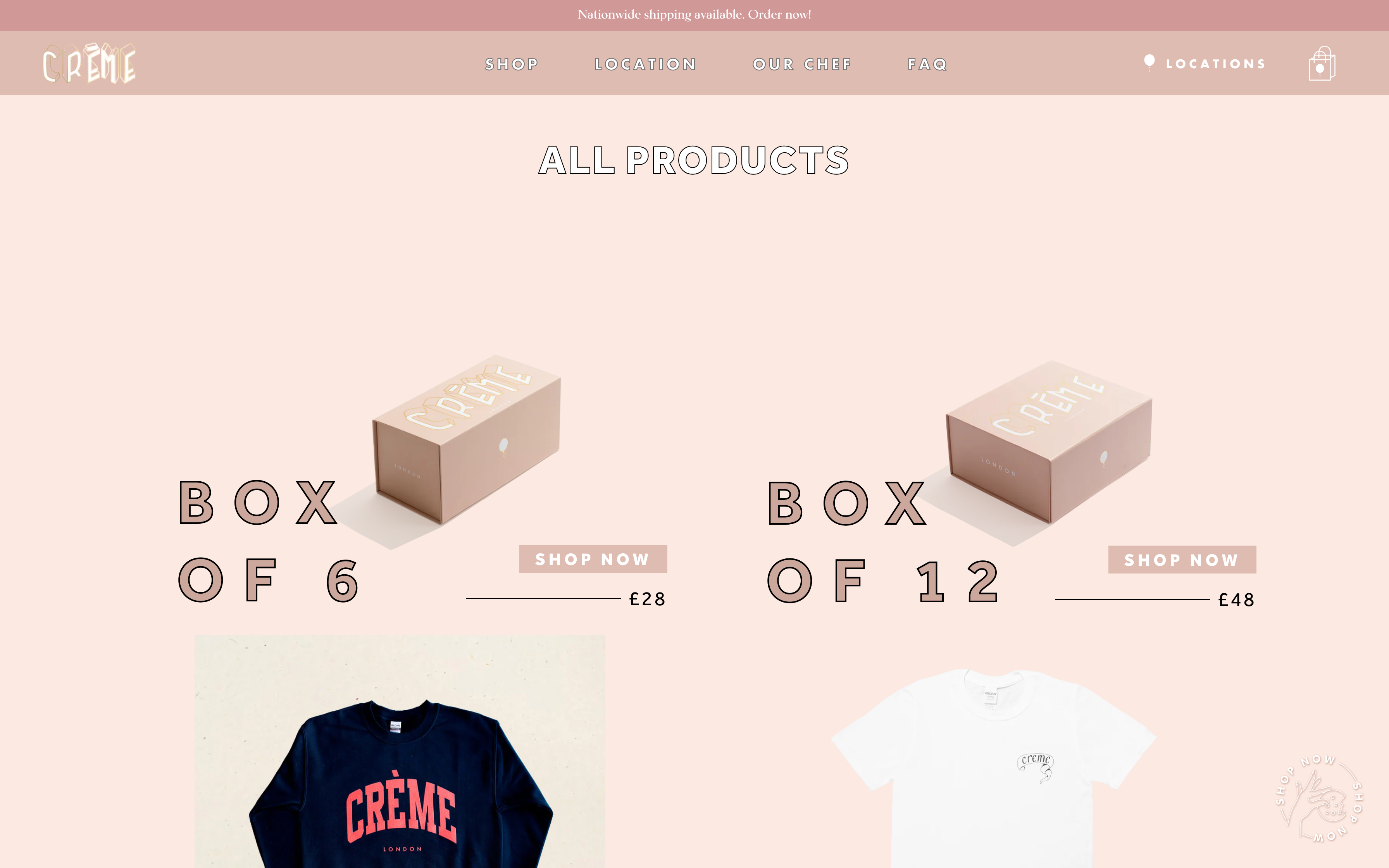 Crème London screenshot