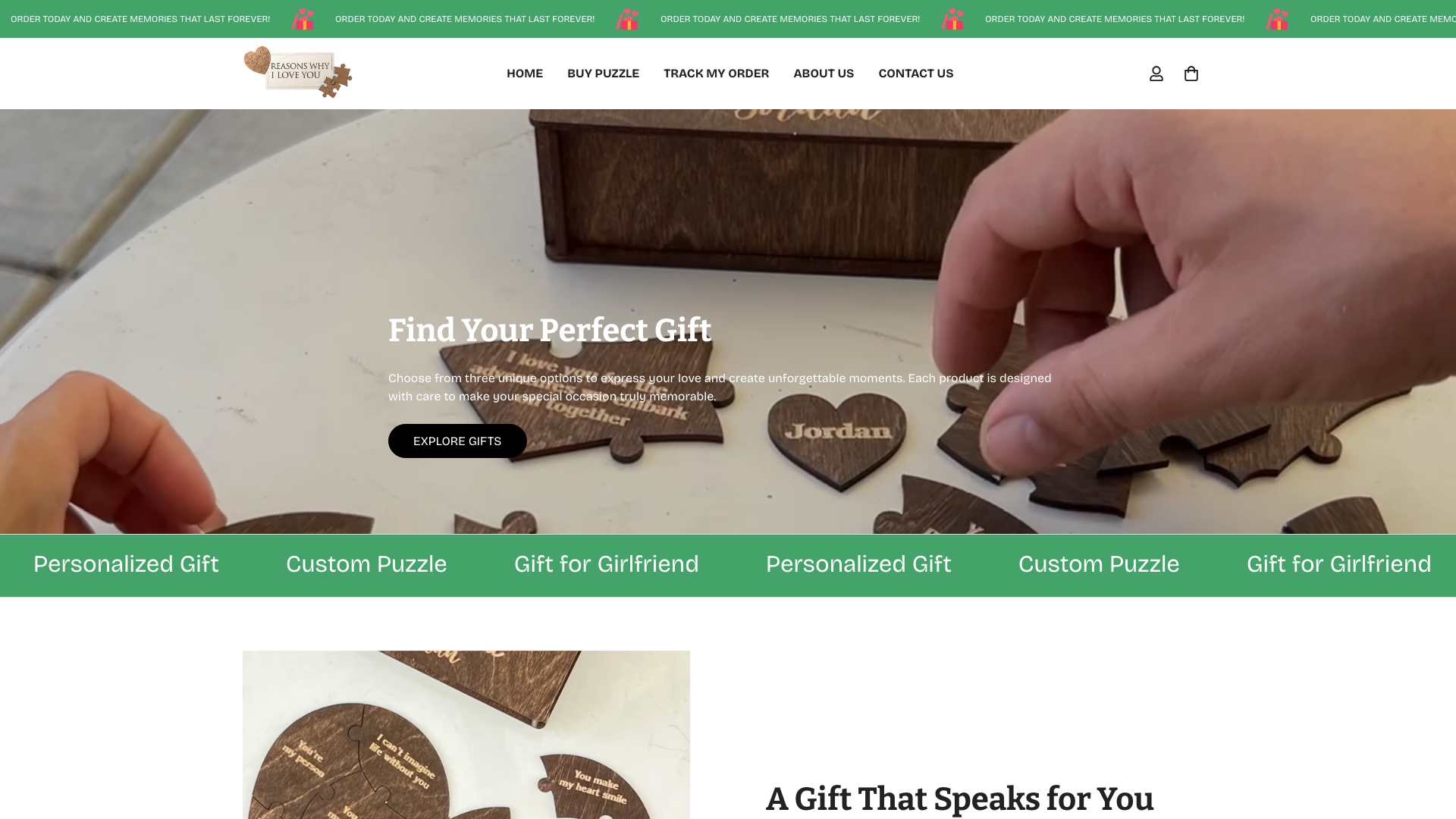 Personalized puzzles that create memories