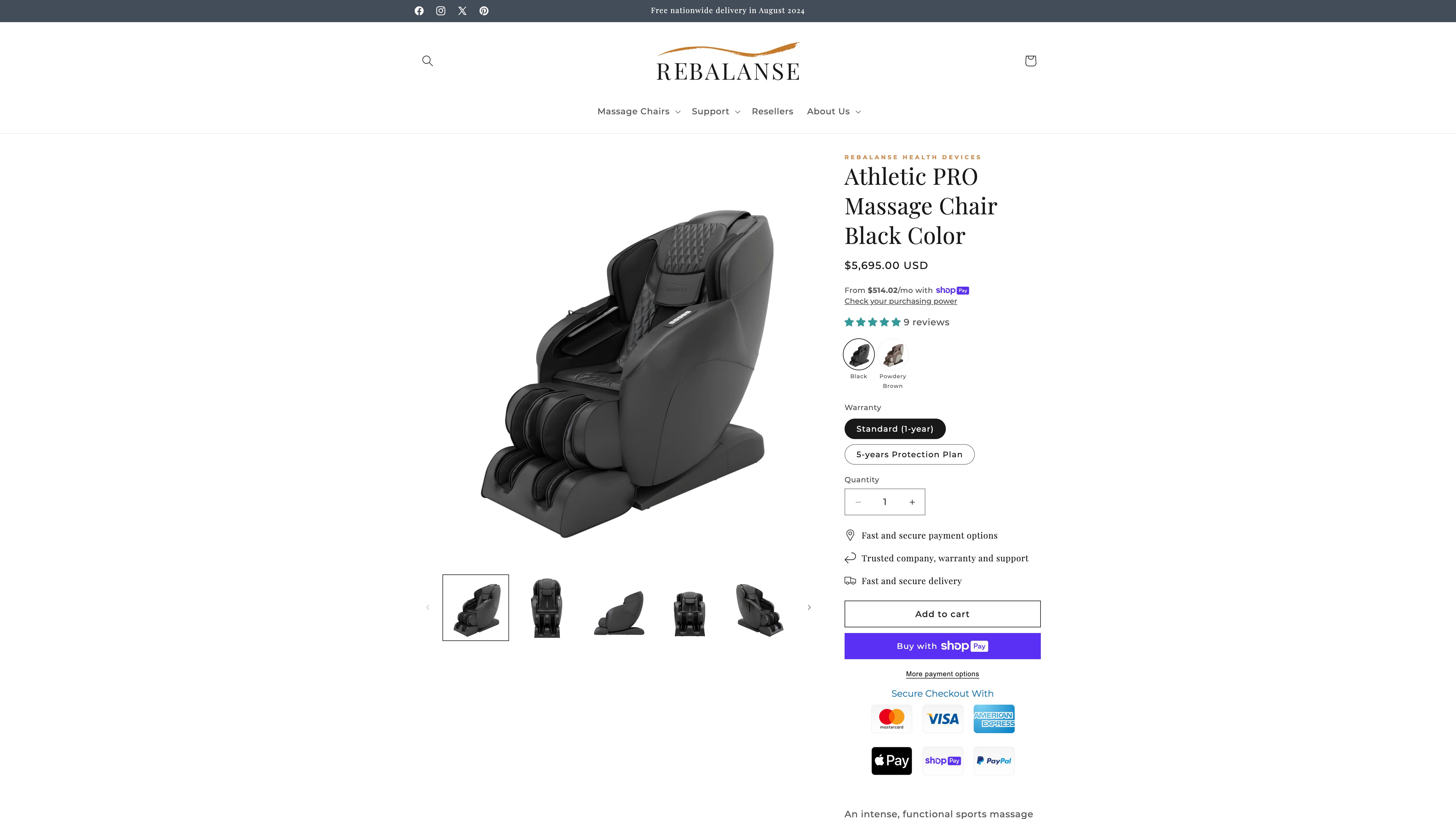 Rebalanse - Luxury Massage chairs screenshot 4