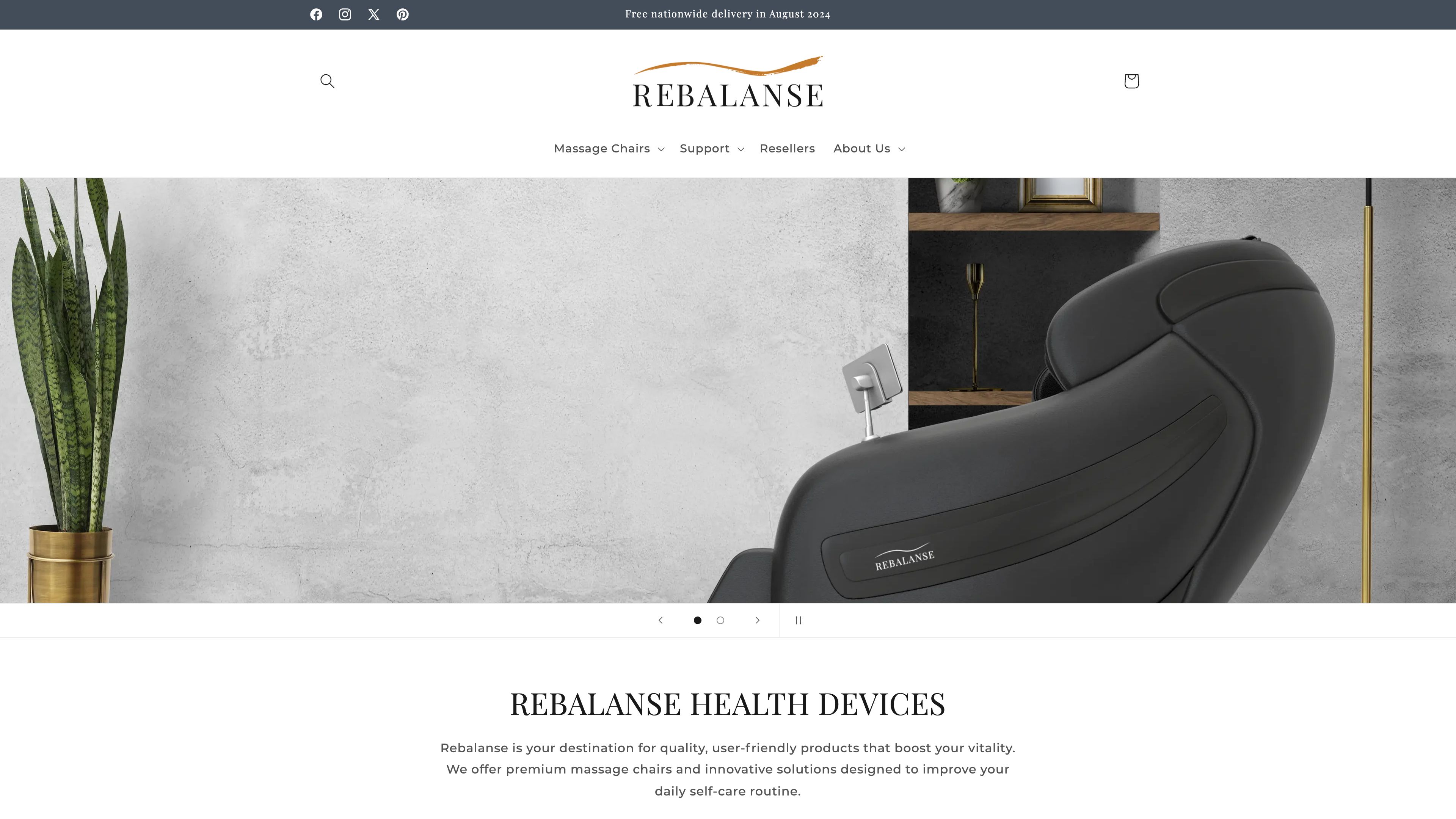 Rebalanse - Luxury Massage chairs screenshot 7
