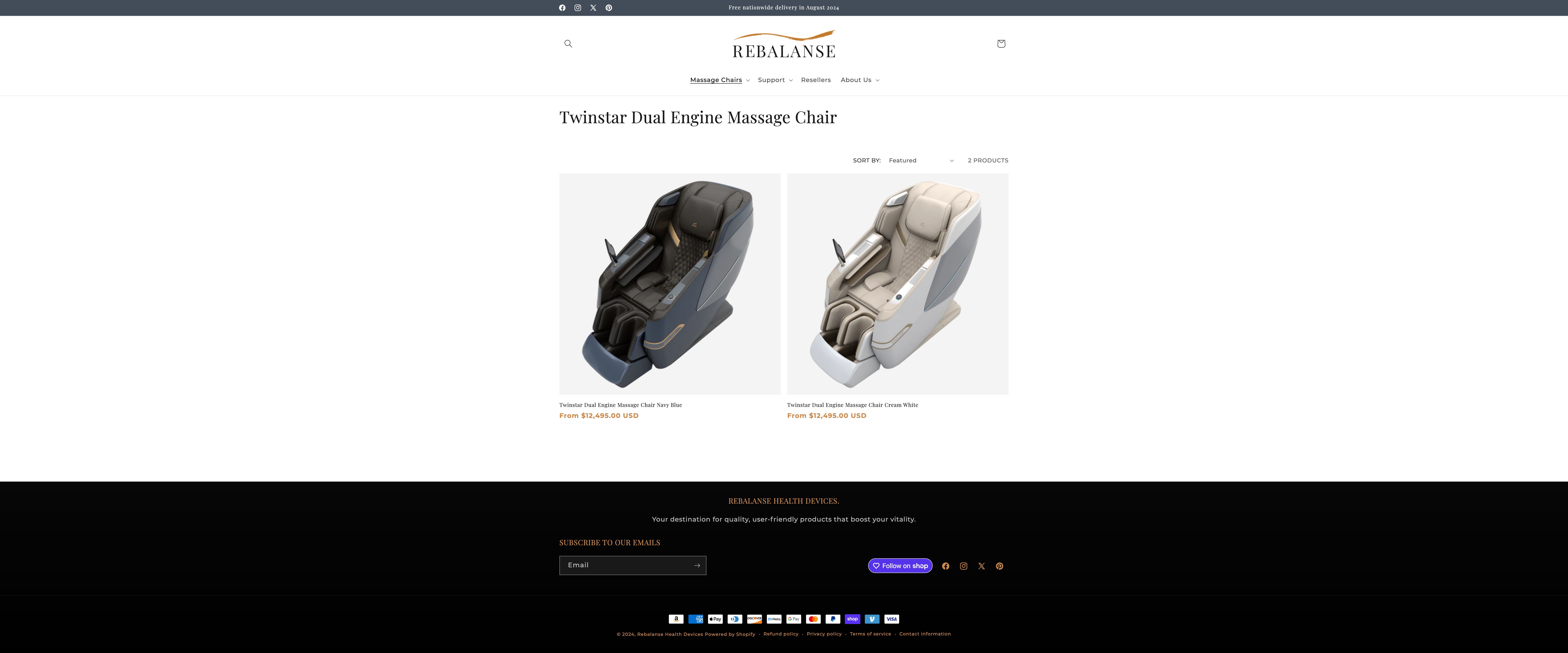 Rebalanse - Luxury Massage chairs screenshot 2