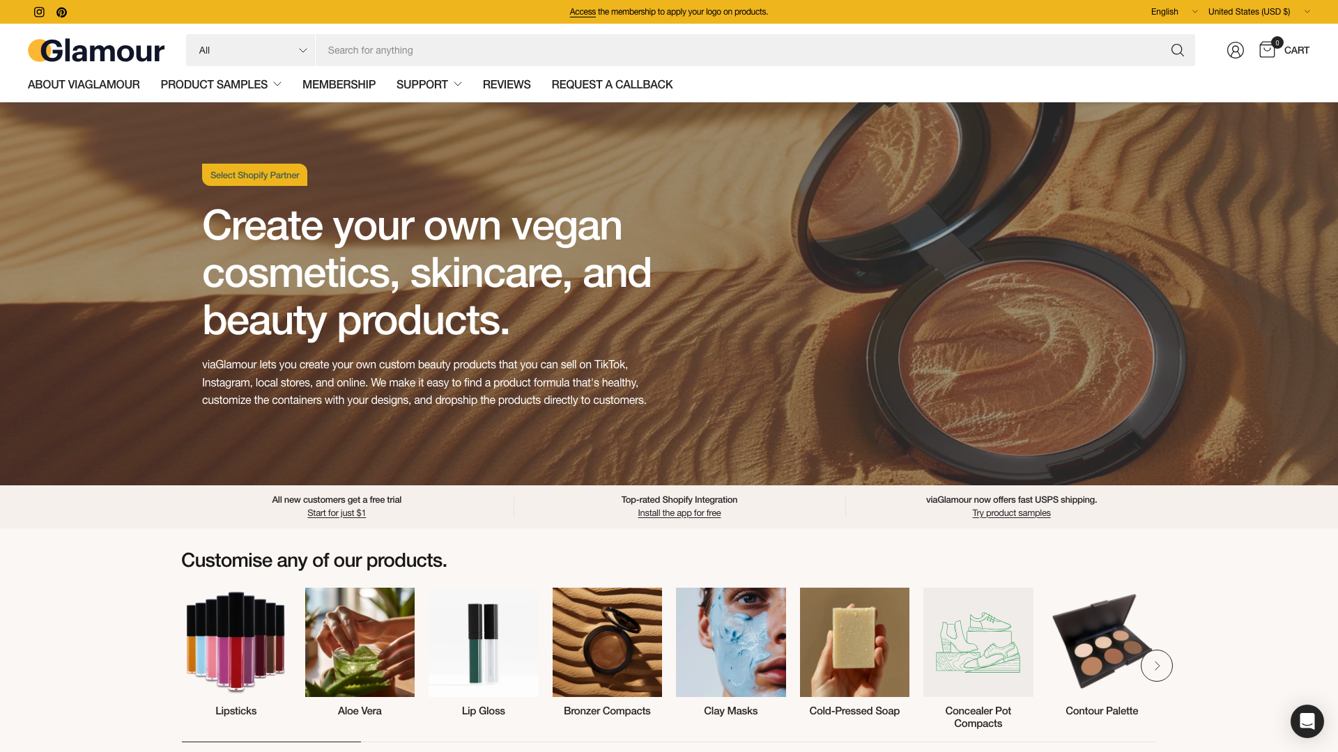 viaGlamour.com screenshot