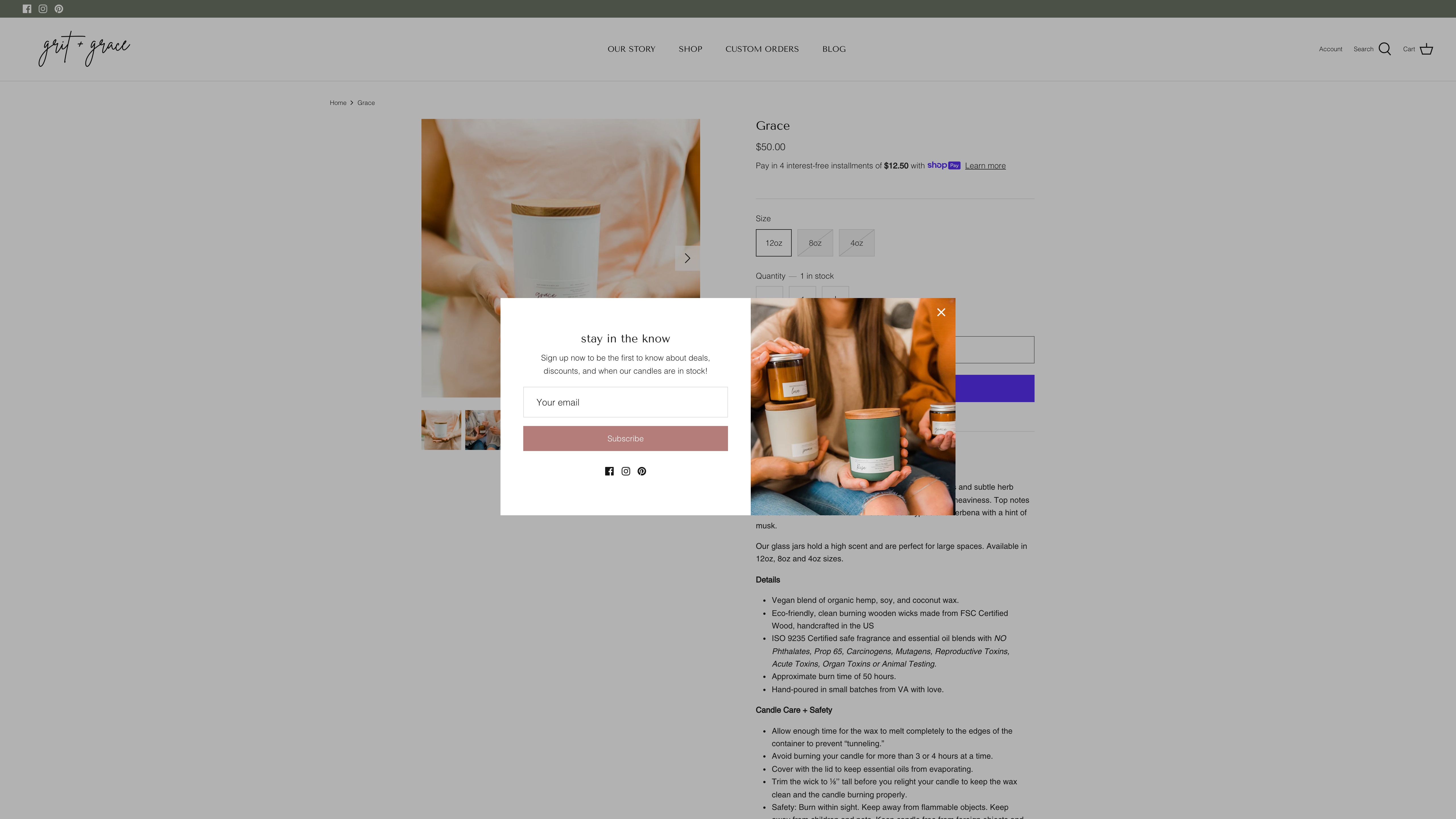 grit + grace // Site Build & Setup screenshot 4