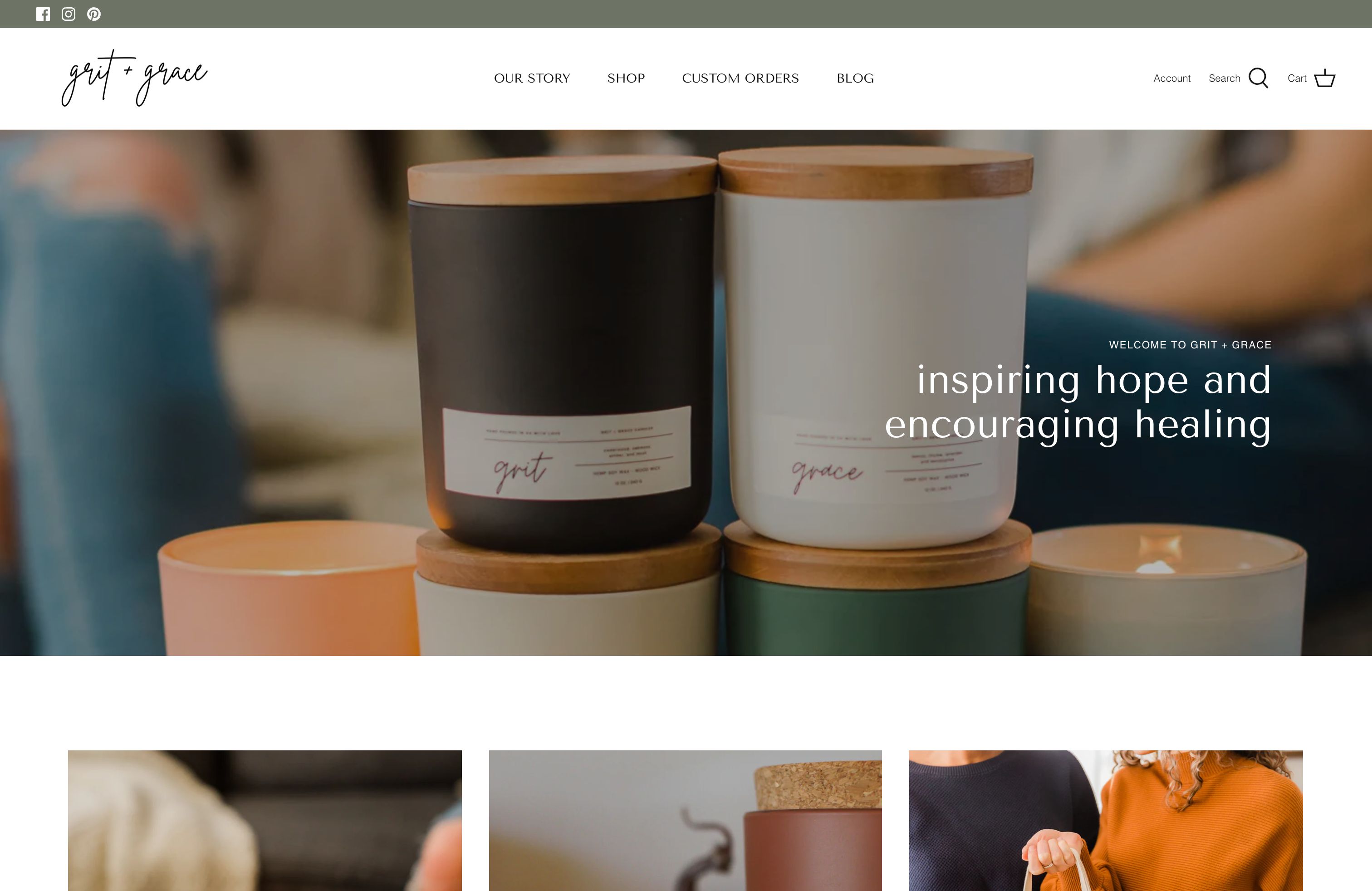 grit + grace // Site Build & Setup screenshot 5