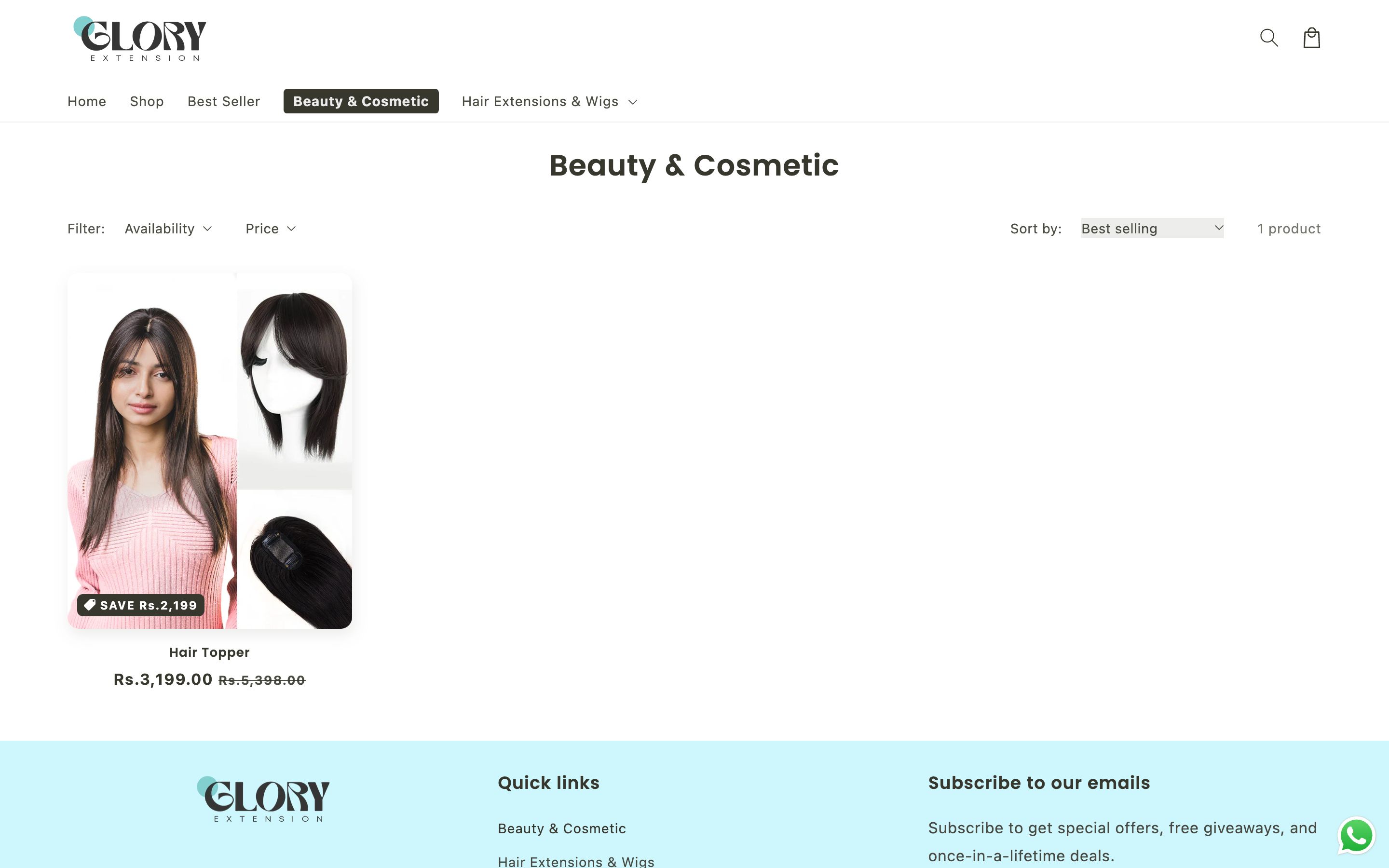 Shopify Store Development and Marketing Success for Glory Extensions