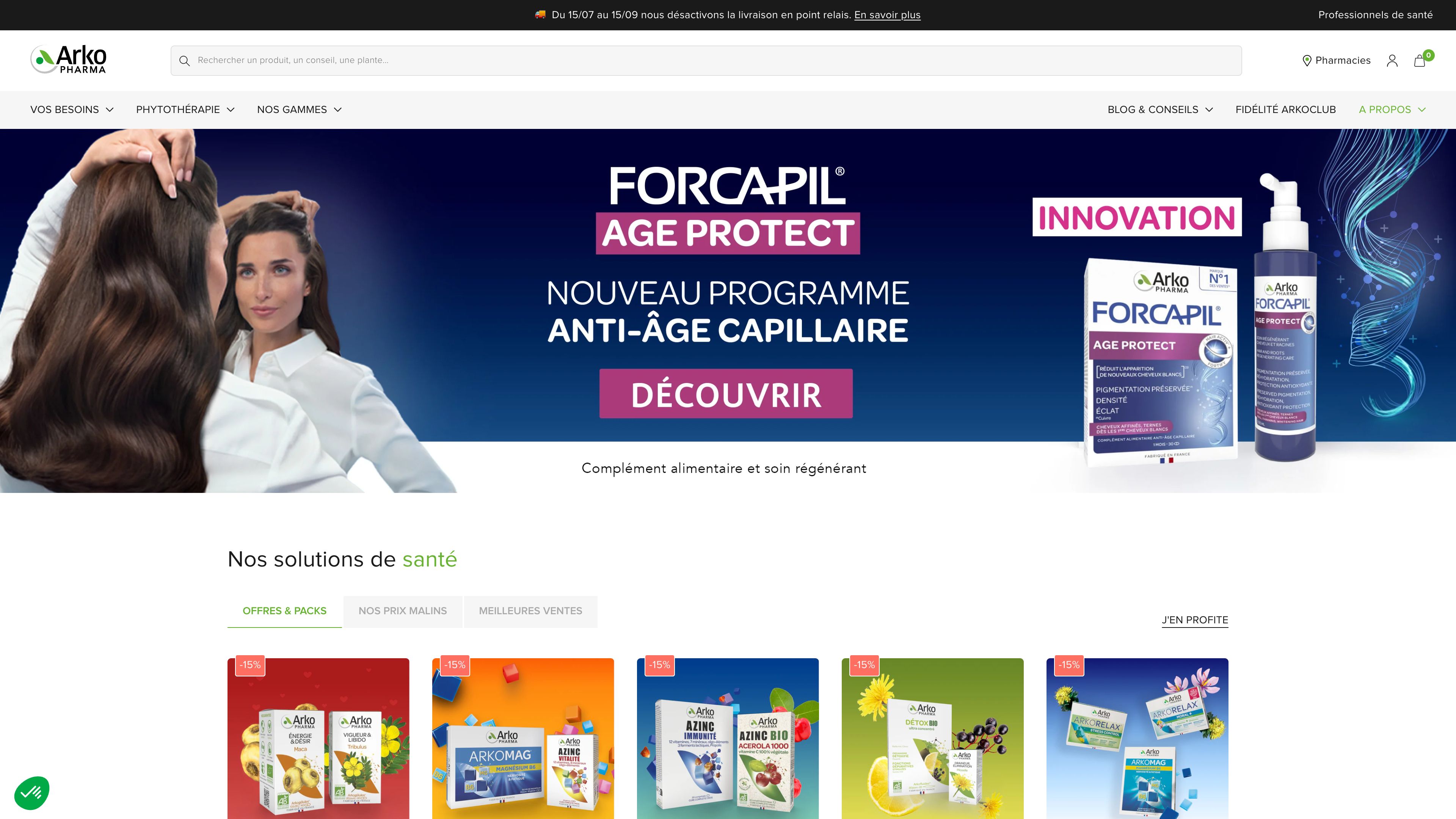 Comprehensive Shopify Development and Design for Arkopharma