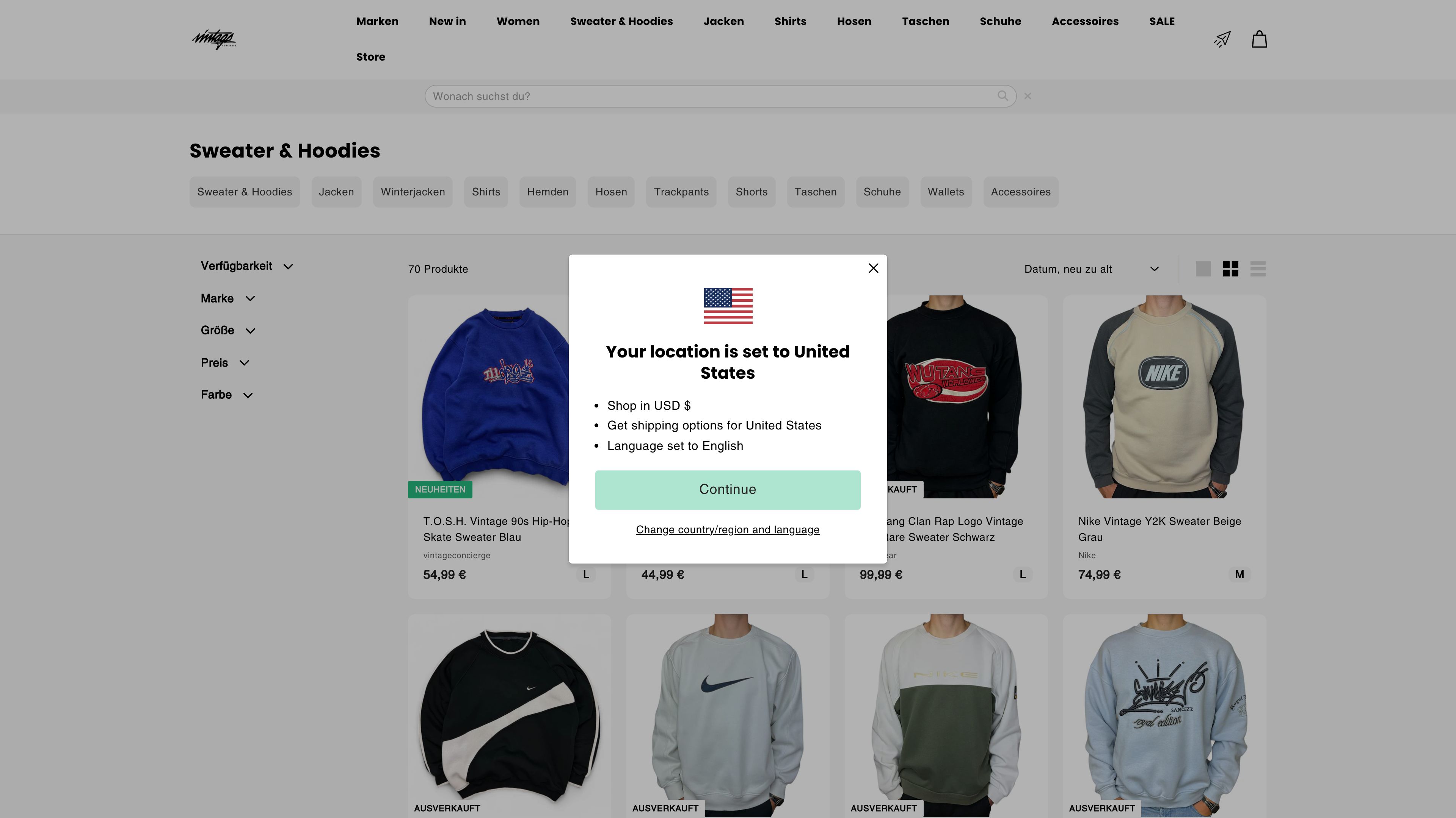 Vintageconcierge - Shop-Relaunch & Conversion Rate Optimierung screenshot 6