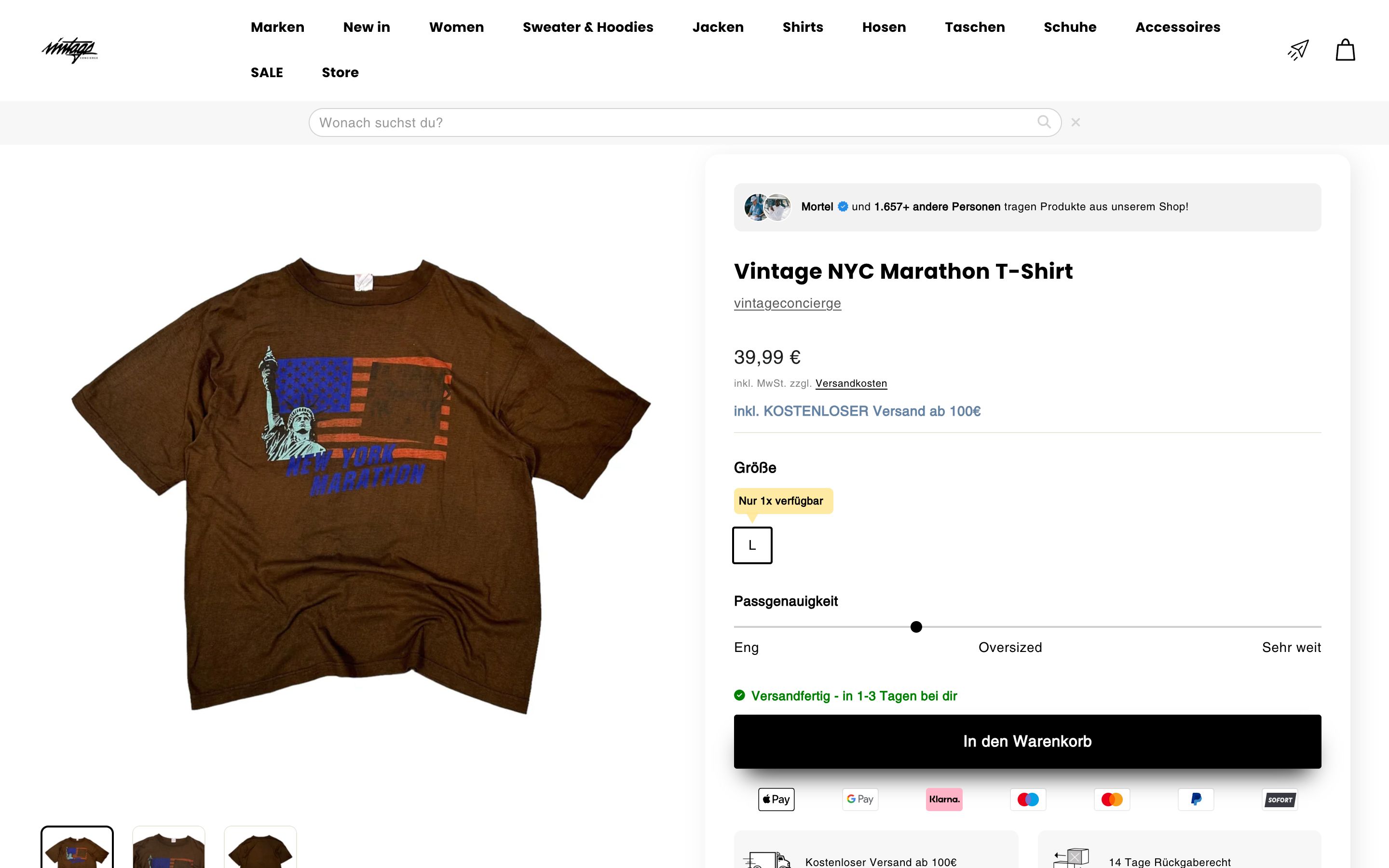 Vintageconcierge - Shop-Relaunch & Conversion Rate Optimierung screenshot 5