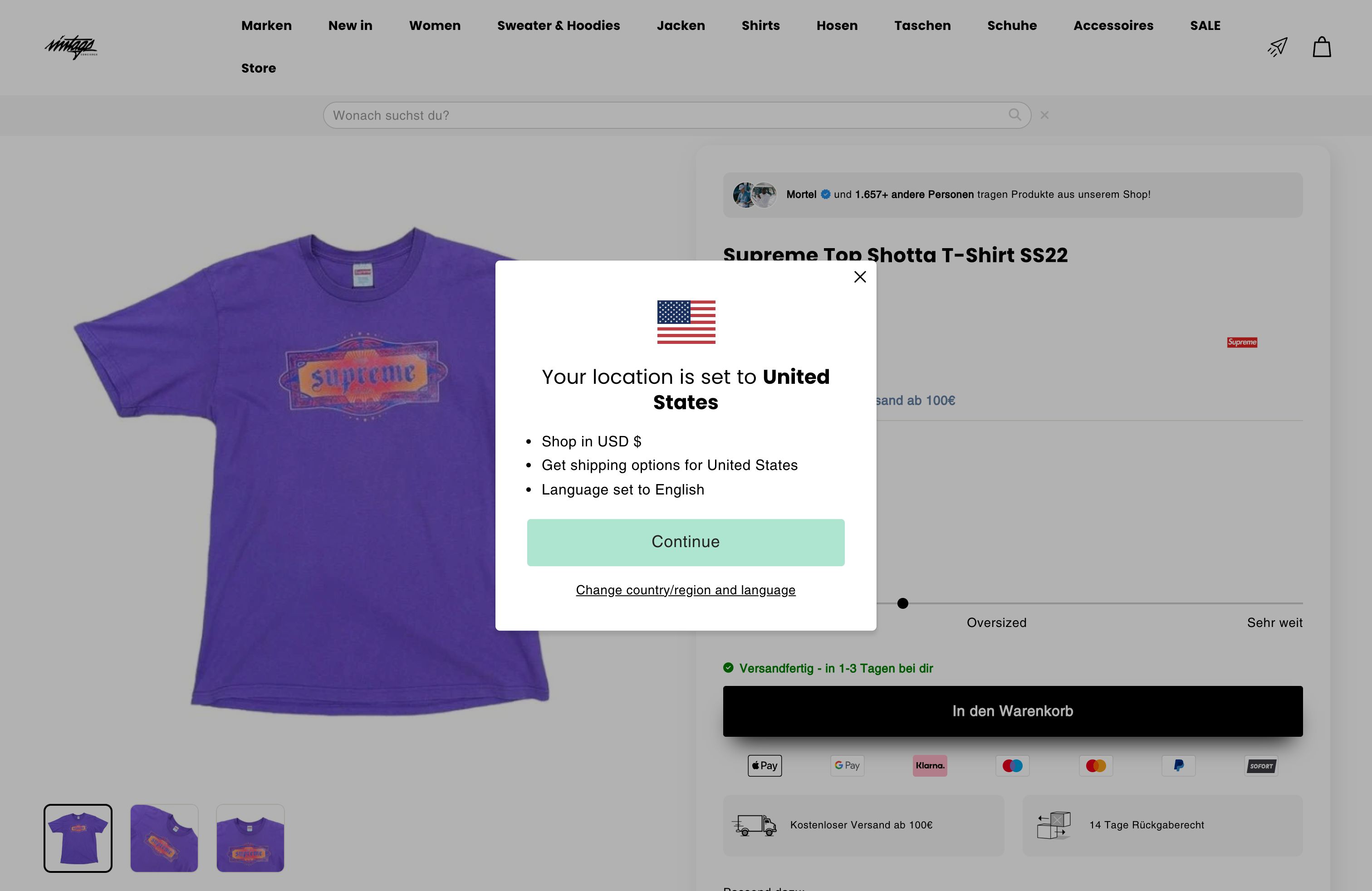 Vintageconcierge - Shop-Relaunch & Conversion Rate Optimierung screenshot 4