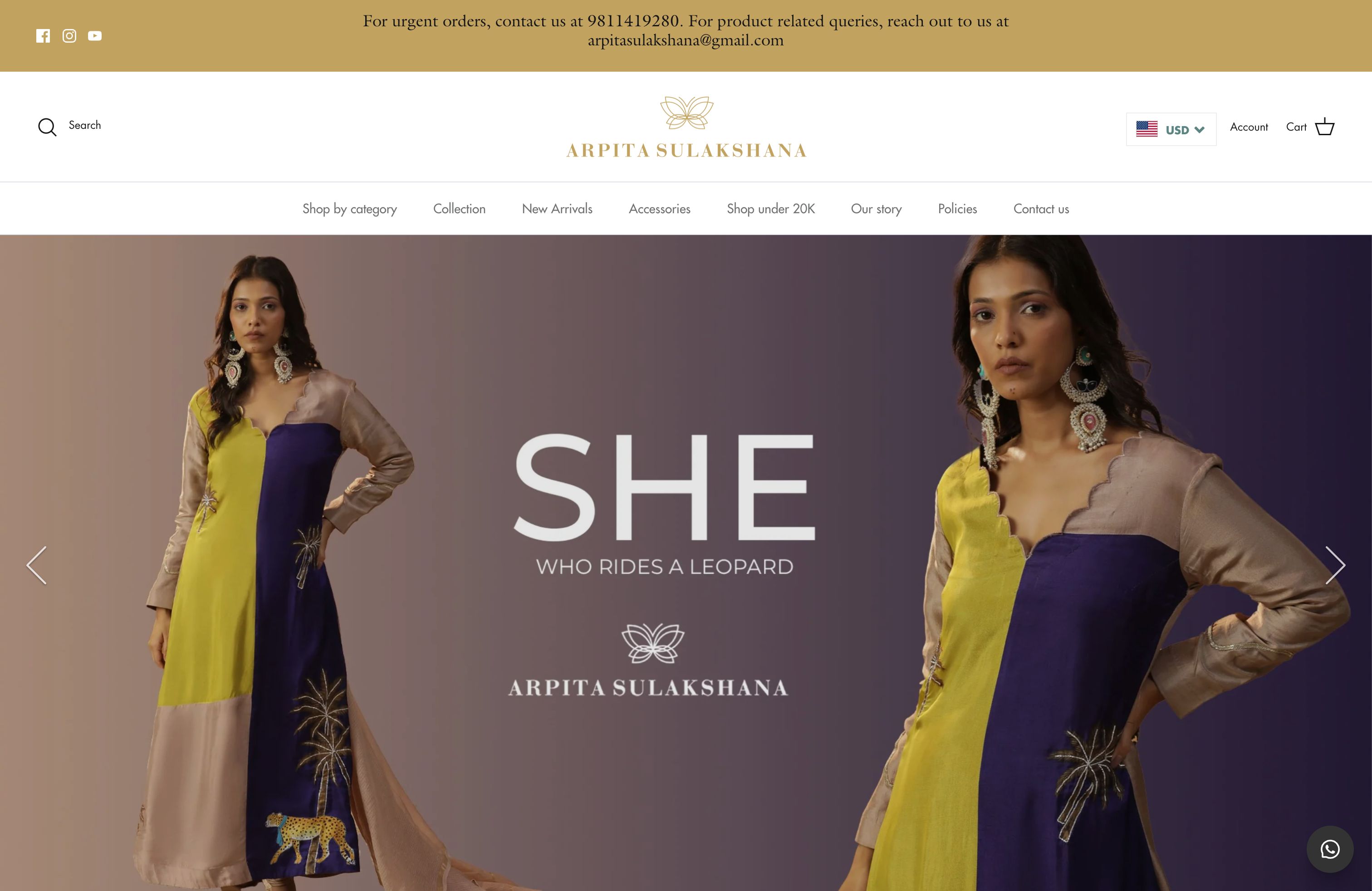 Arpitasulakshana - Indian Ethnic Clothing E-commerce Store screenshot 5