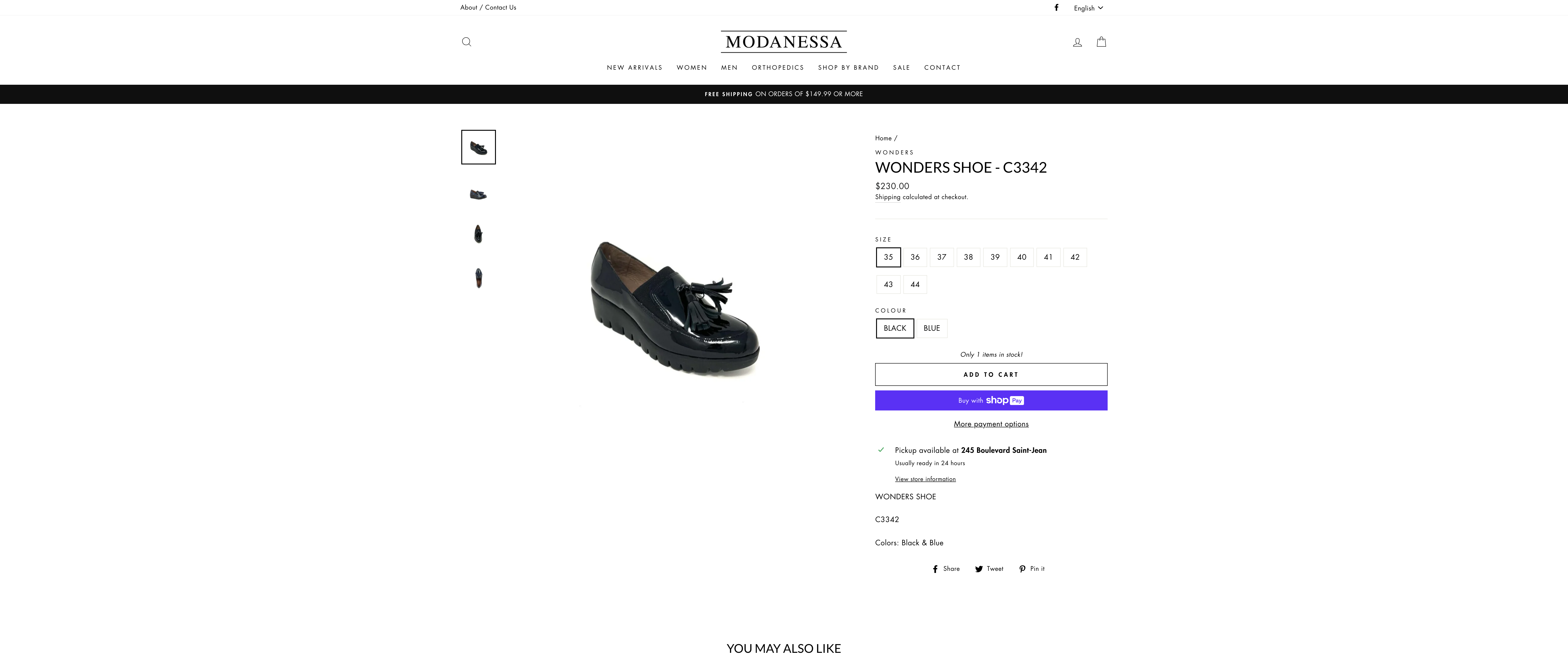 Modanessa Shoes -  A Premier Shoe Retailer in Montreal screenshot 4