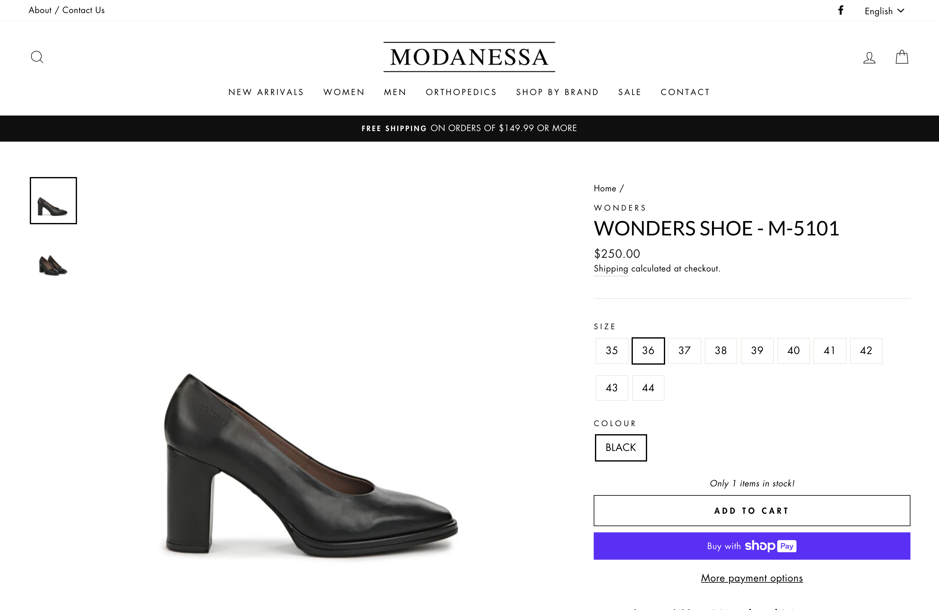 Modanessa Shoes -  A Premier Shoe Retailer in Montreal screenshot 6