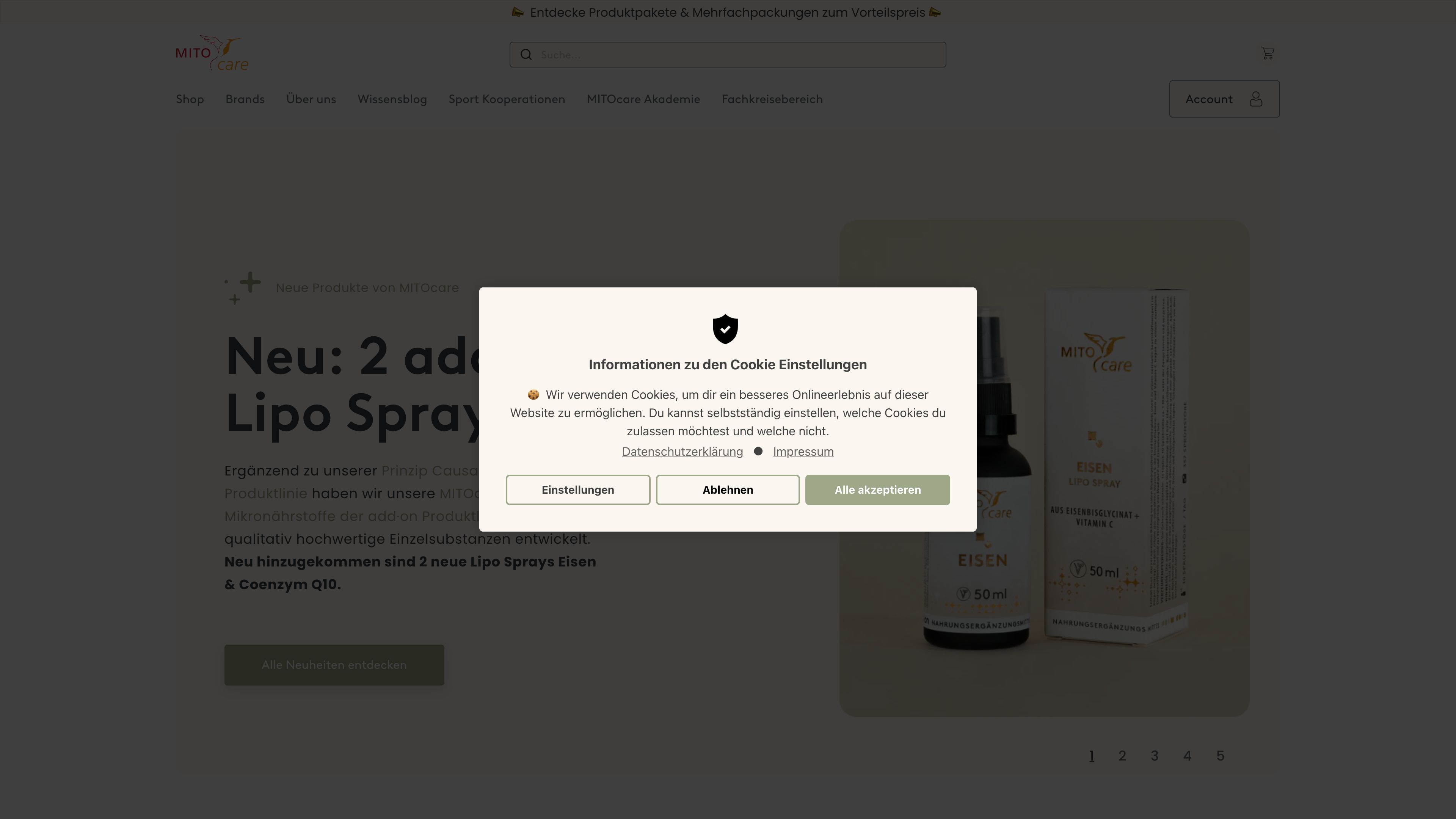 MITOcare - Shopmigration zu Shopify Plus screenshot 6
