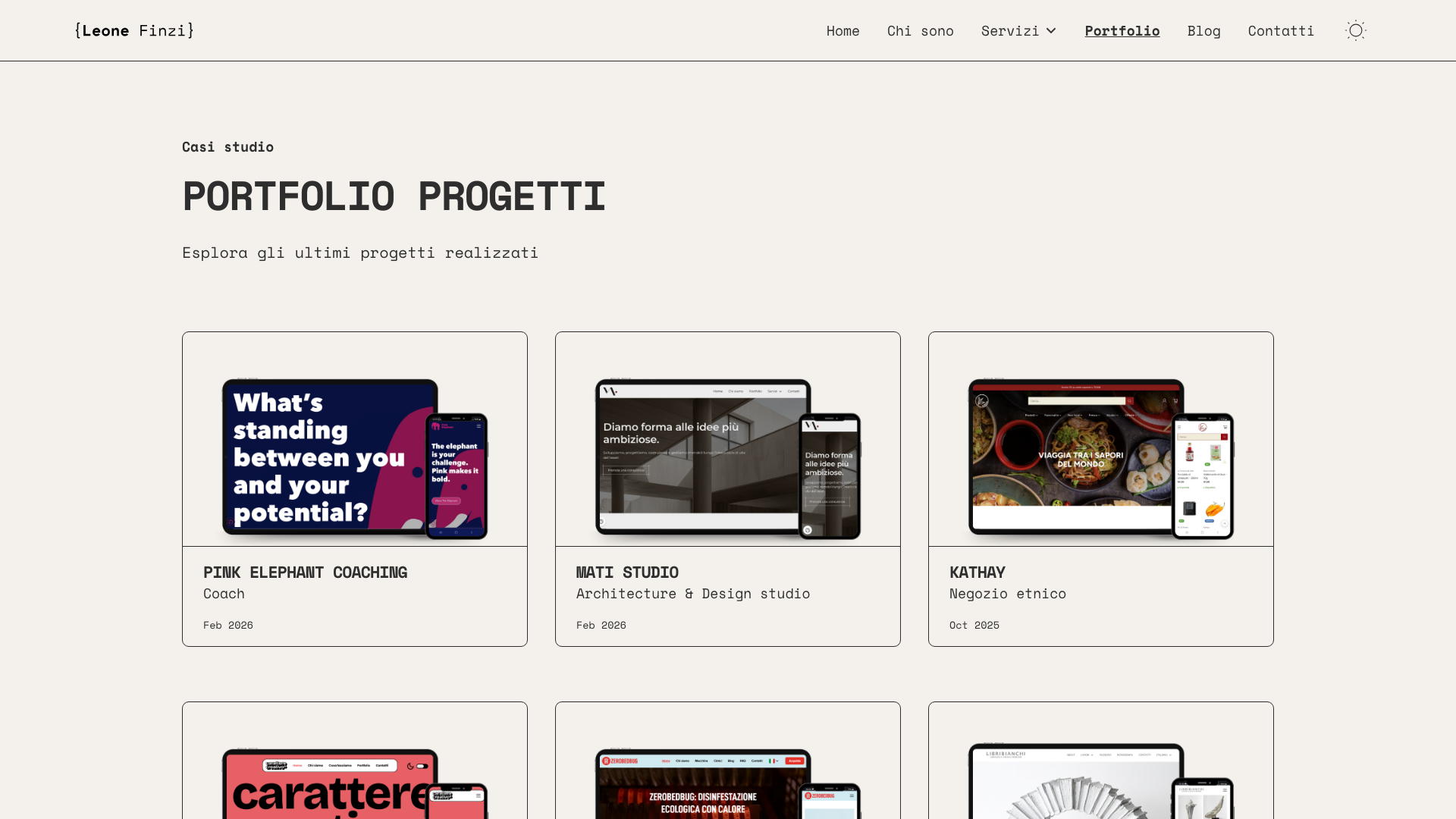 Portfolio screenshot