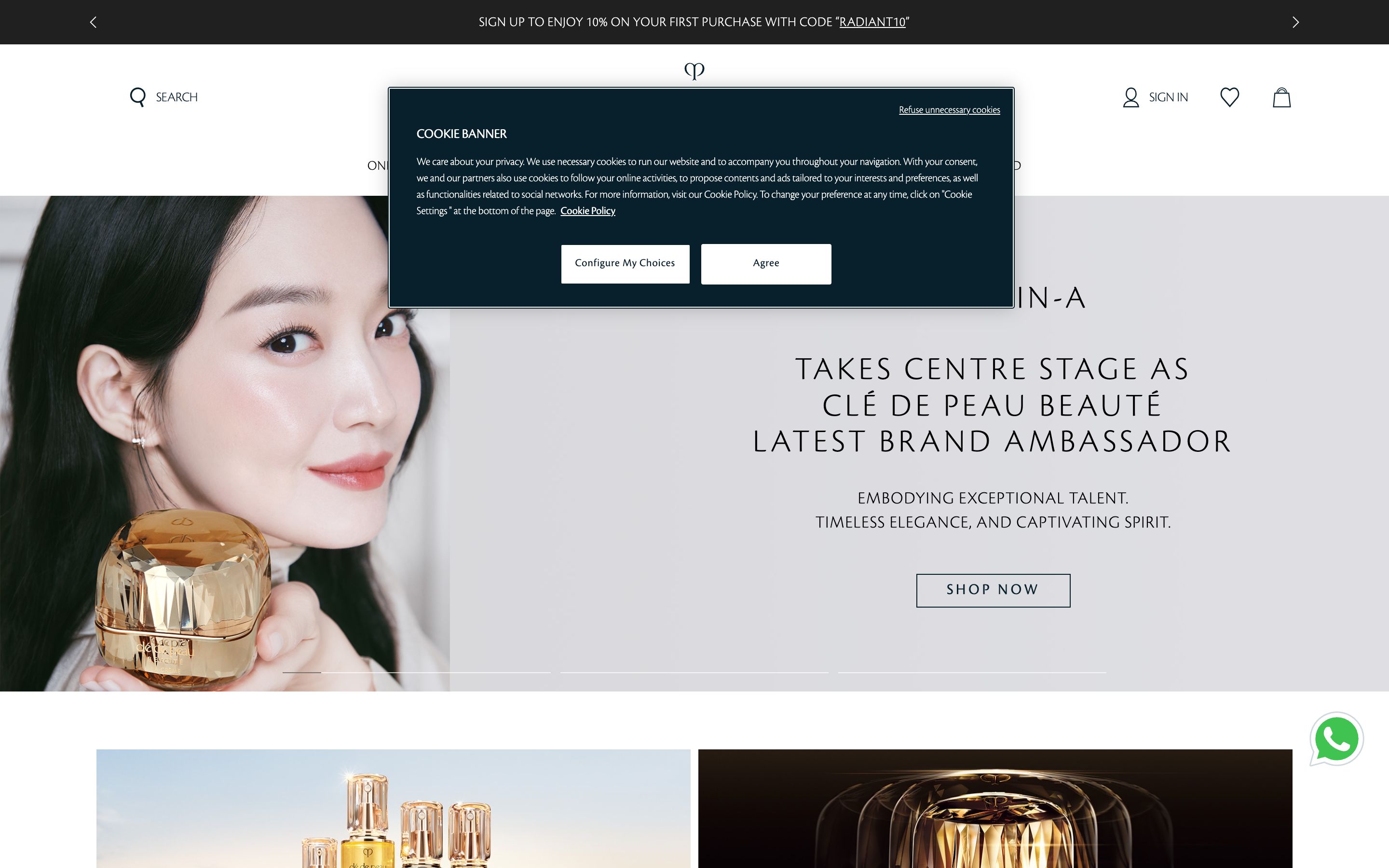 CLÉ DE PEAU BEAUTÉ MALAYSIA screenshot