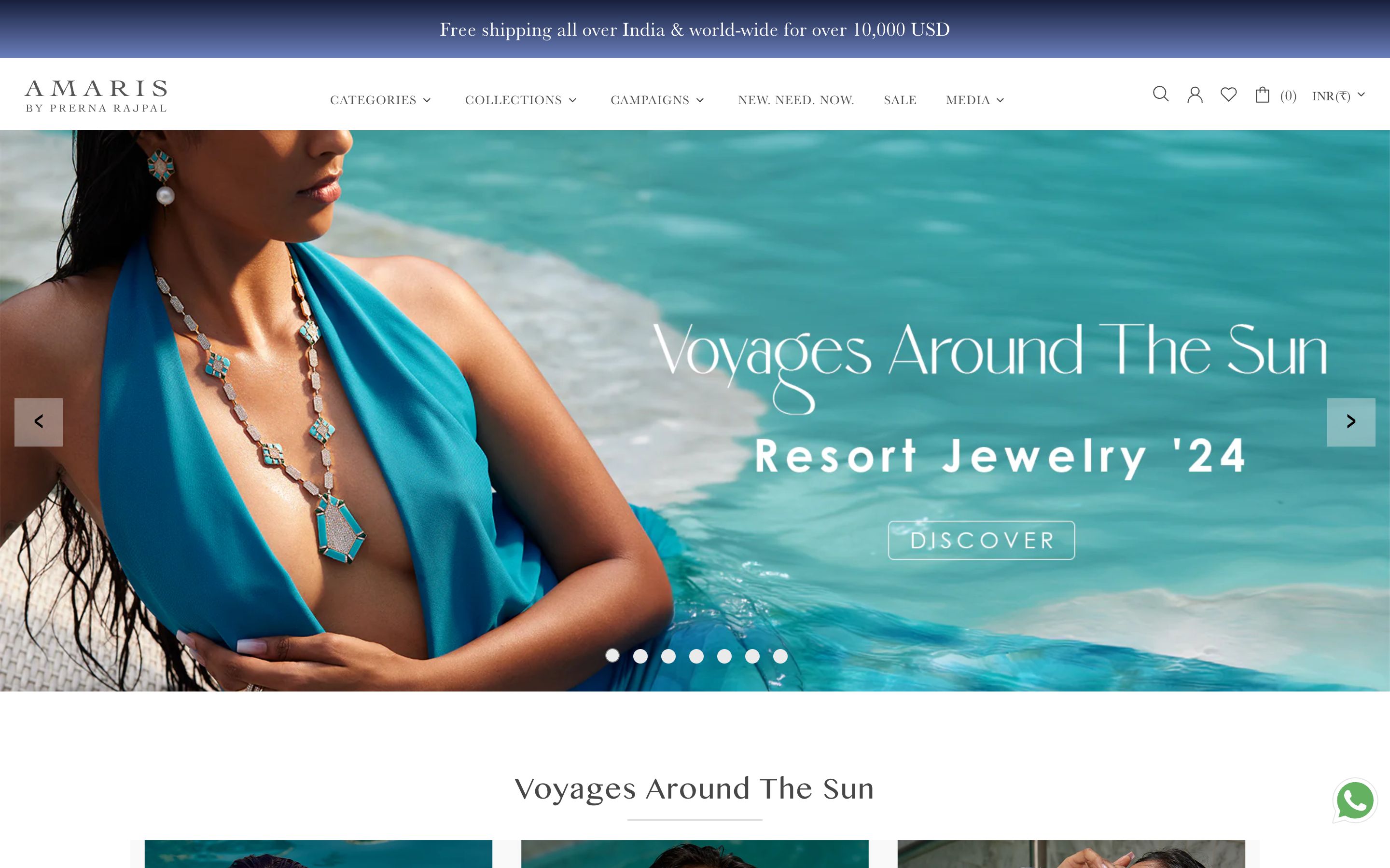 Premium jewellery Store for Amaris By Prerna Rajpal screenshot