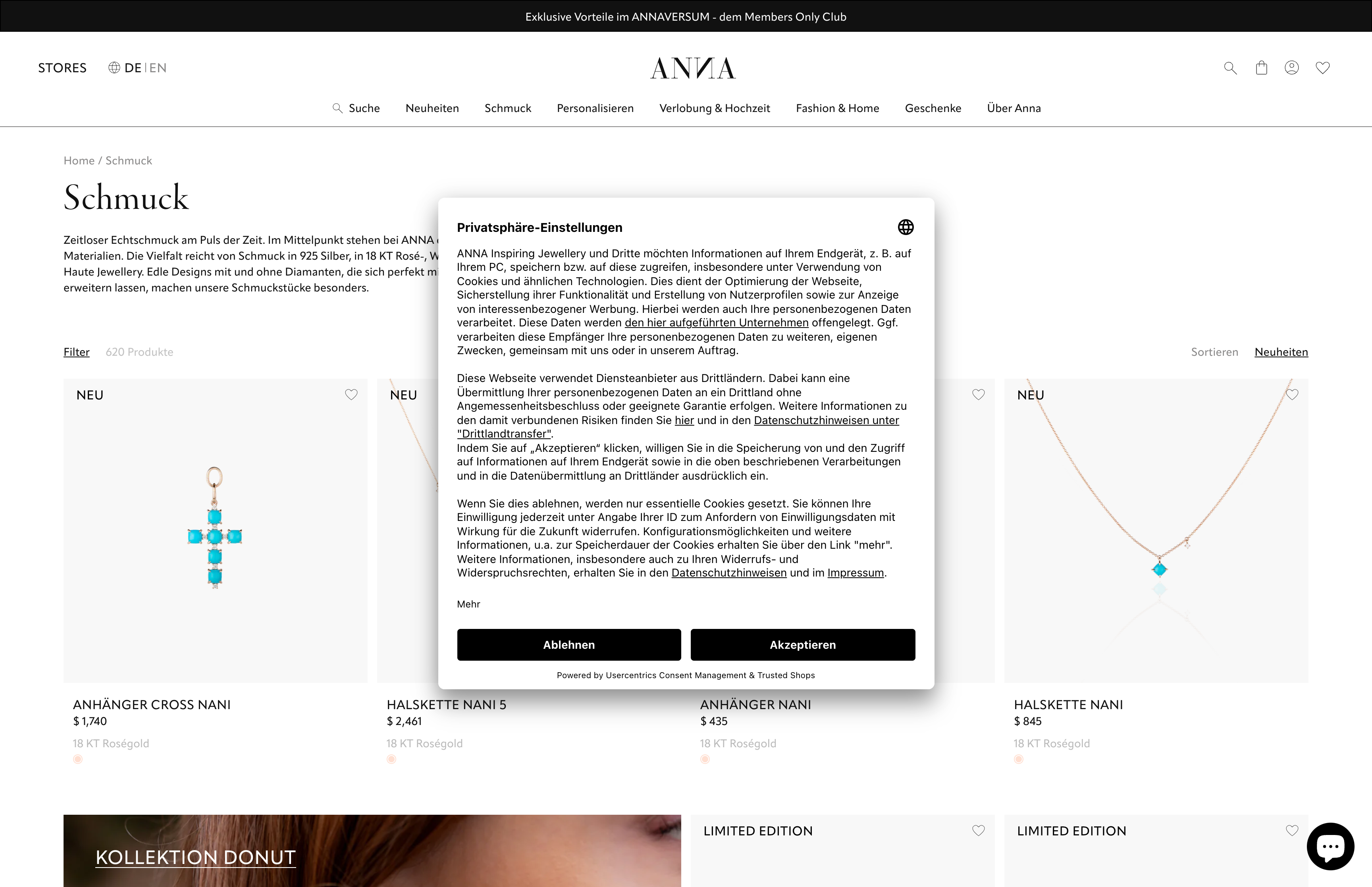 ANNA - Shopmigration von Magento zu Shopify Plus - 12 POS in 5 Ländern screenshot 4