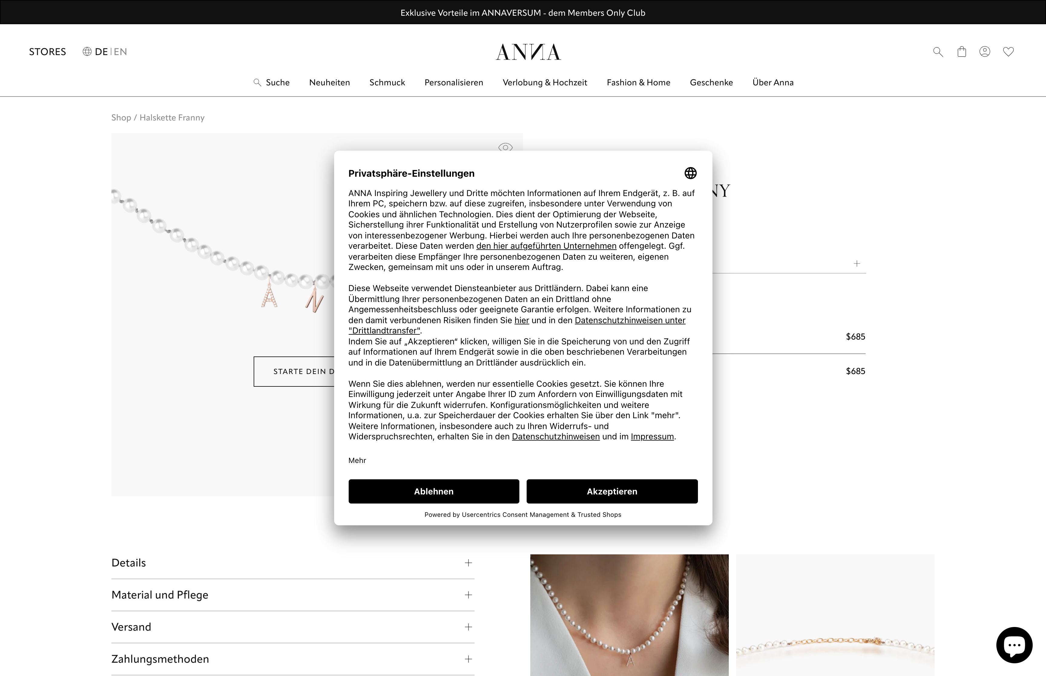 ANNA - Shopmigration von Magento zu Shopify Plus - 12 POS in 5 Ländern screenshot 3