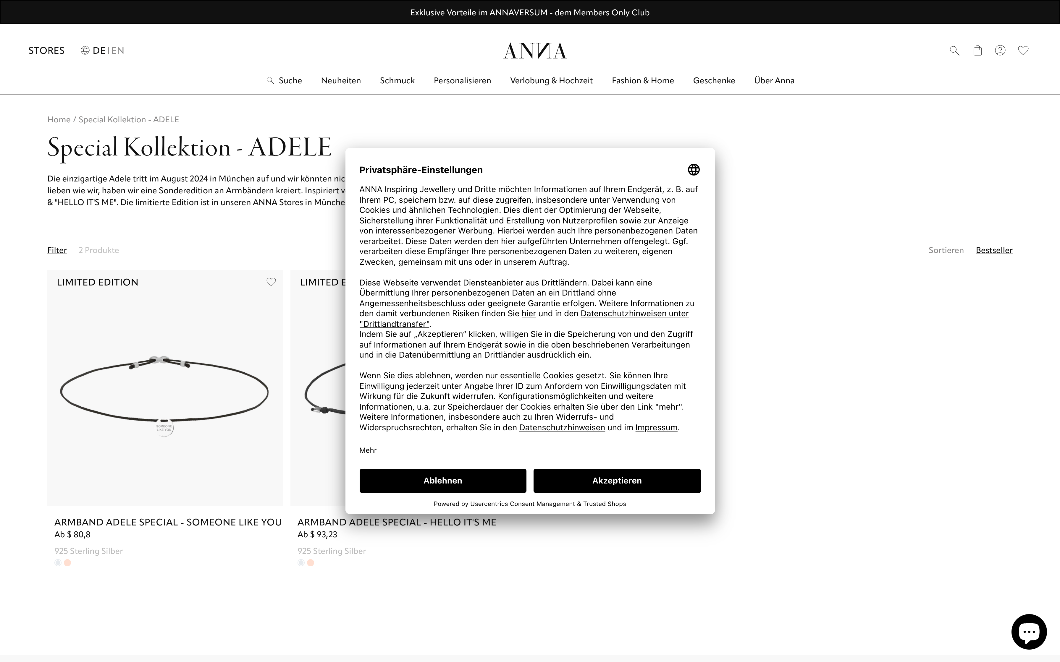 ANNA - Shopmigration von Magento zu Shopify Plus - 12 POS in 5 Ländern screenshot 2