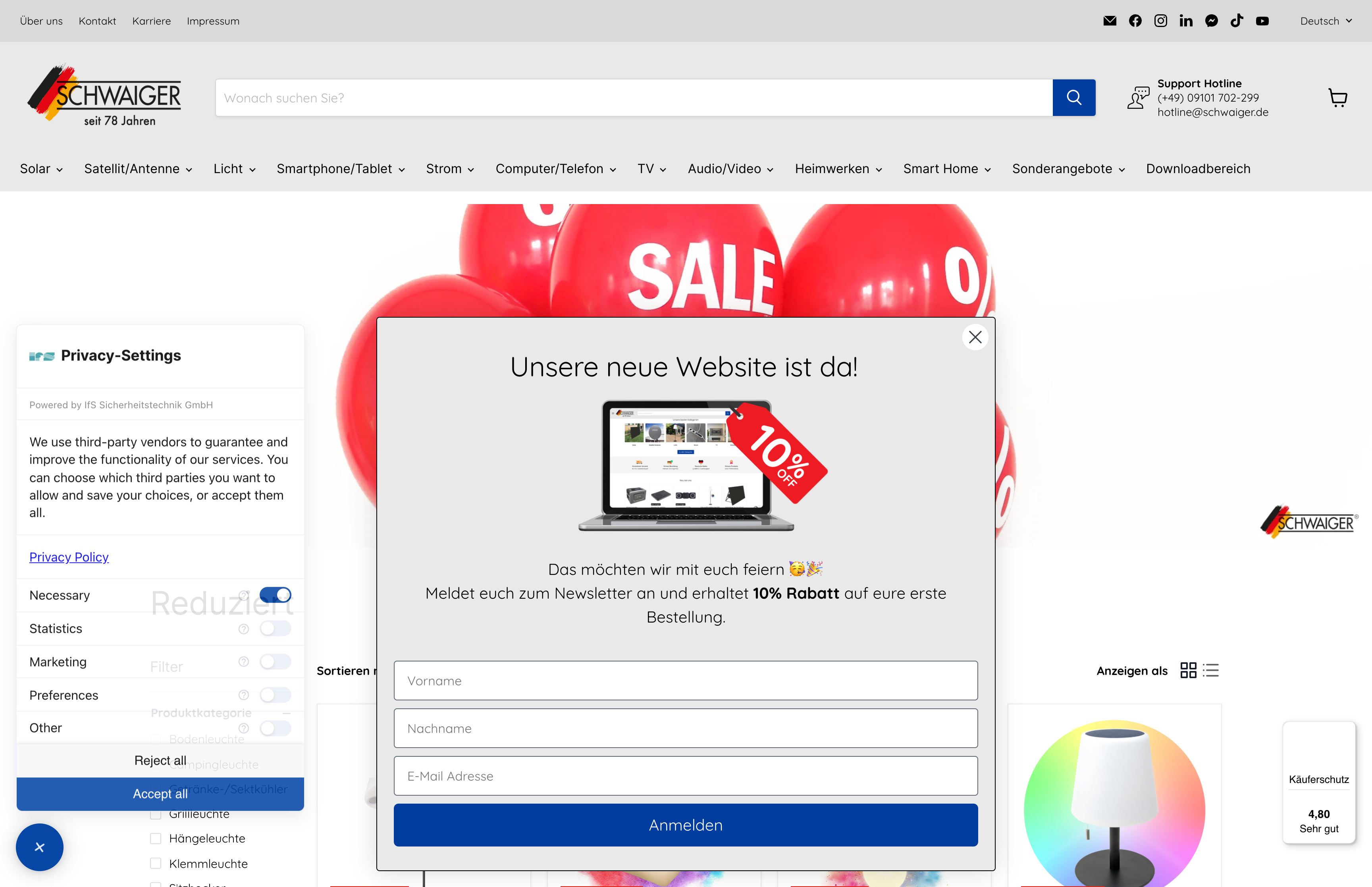 Schwaiger - Migration von Magento zu Shopify und Plenty Markets screenshot